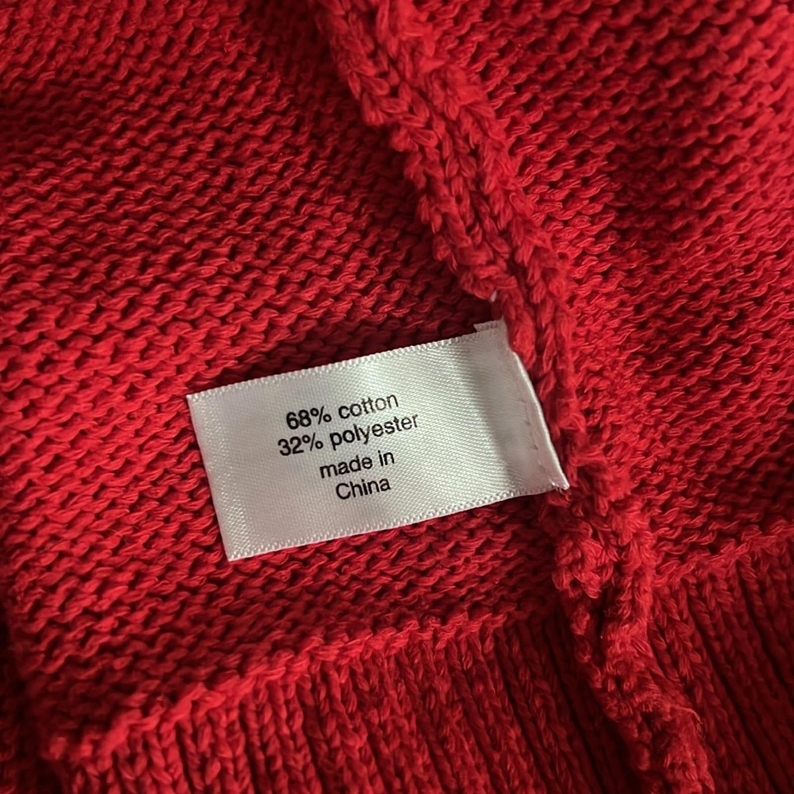 NEW Lane Bryant V-Neck Button-Front Star Cardigan Red/White Size 14/16