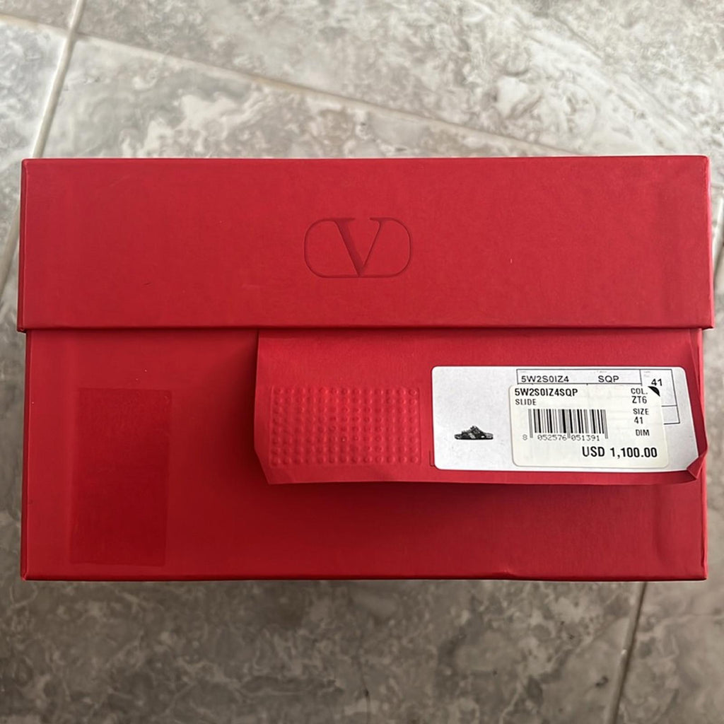 Valentino Garavani Women's Double Buckle Fleece Lined Sandals, Size 41 w/Dustbag
