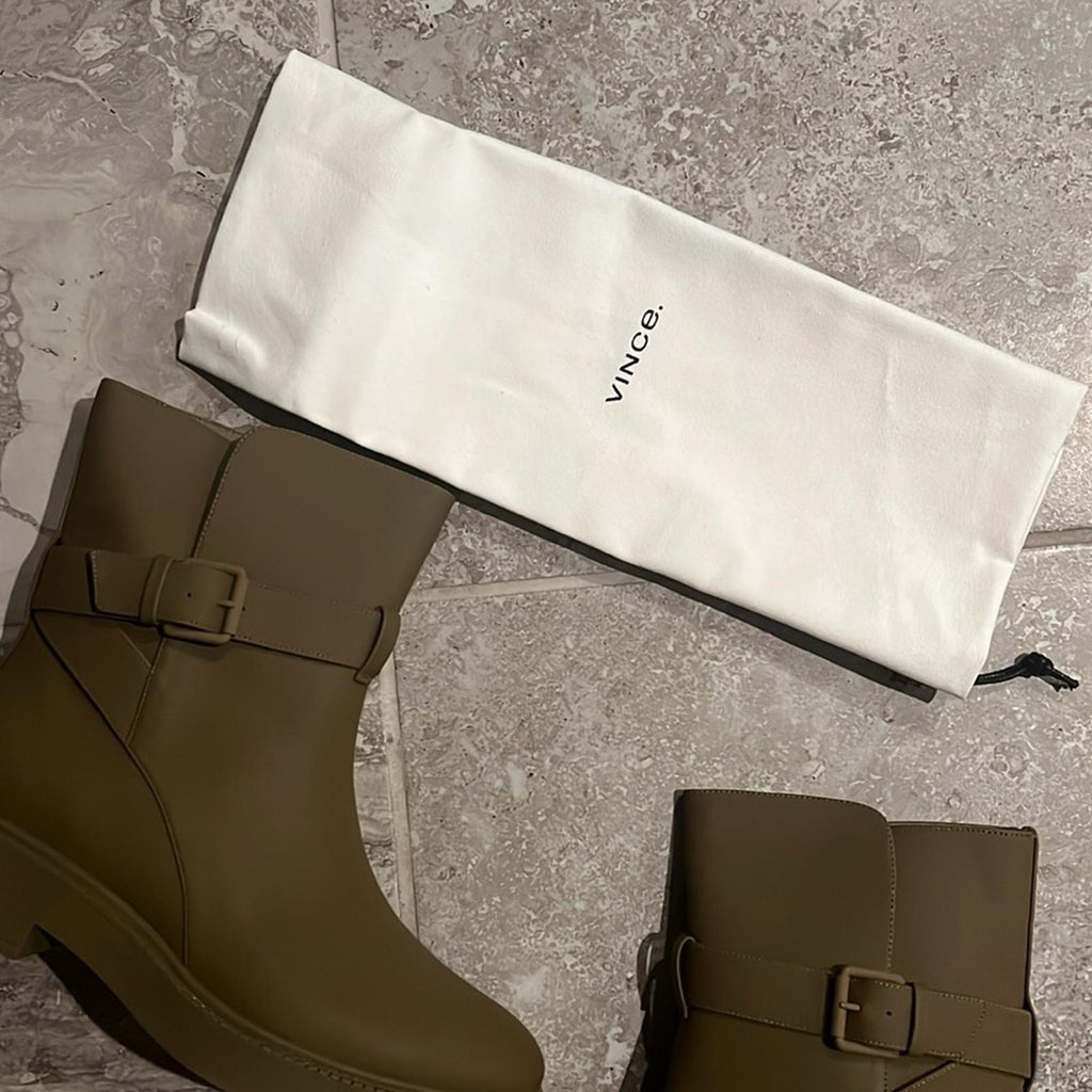 Vince Kaelyn Waterproof Boots in Cypress Green, Size 11, New in Box w/Dust Bag
