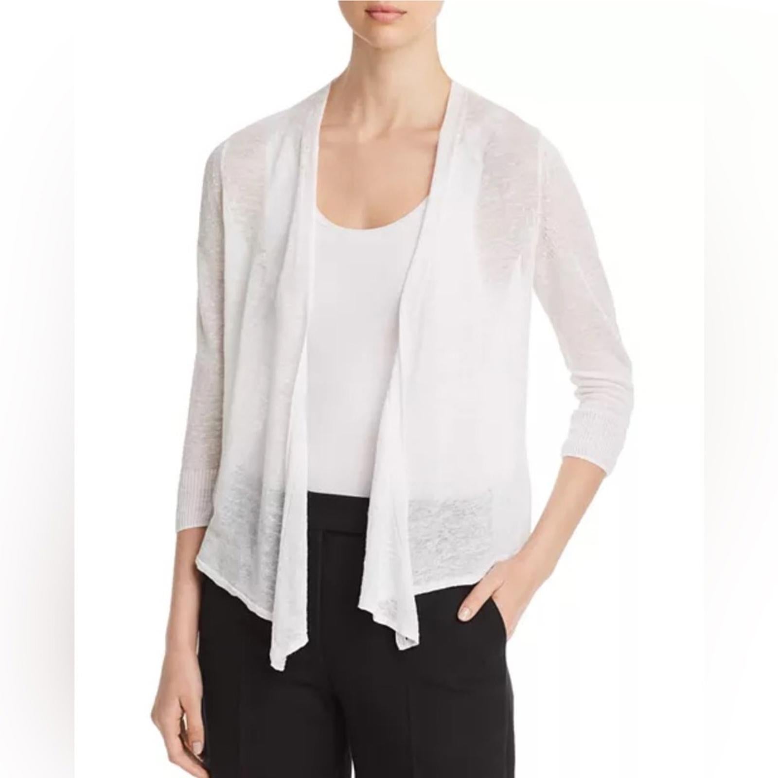 NIC+ZOE Lightweight Four-Way Cardigan in Paper White, NWT, Size XL