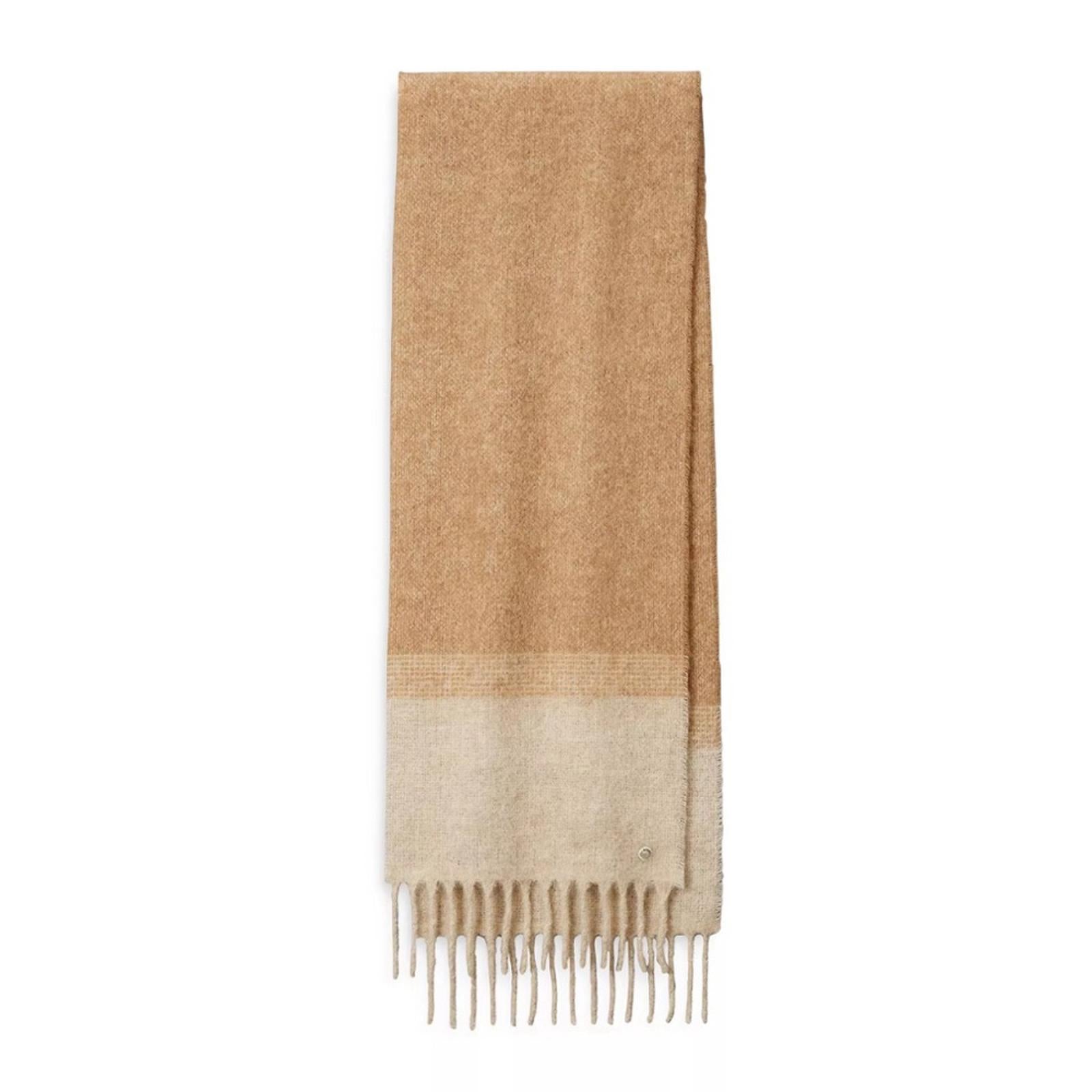 rag & bone Shire Ombré Fringe Scarf, Tan/Beige New w/Tag Retail $250