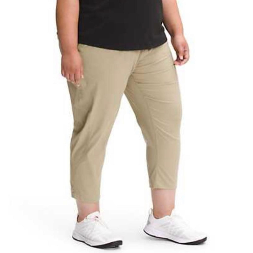 NWT The North Face Women's Aphrodite Capri Pants, Twill Beige, Plus Size 3X