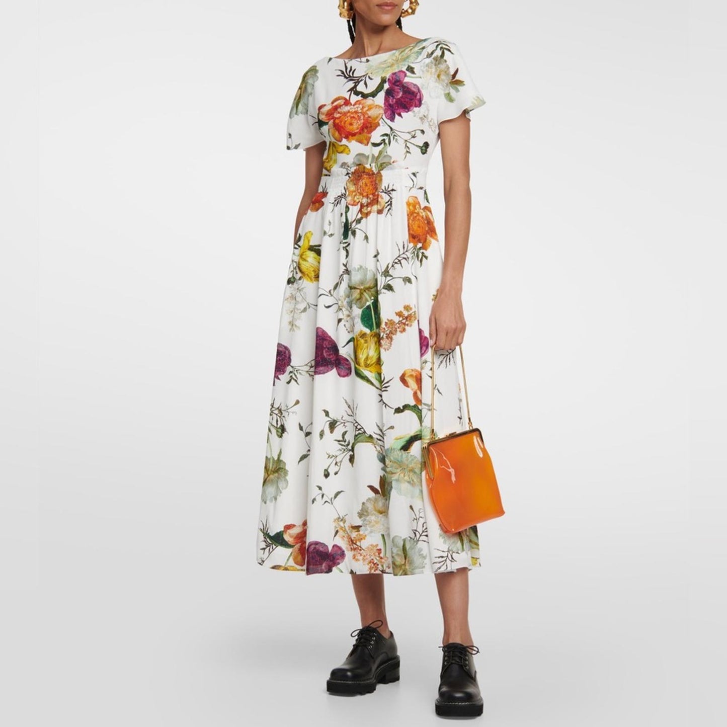 ERDEM Brealey Bouquet Pattern Fraser Dress Size US4 | UK8 New with Tag