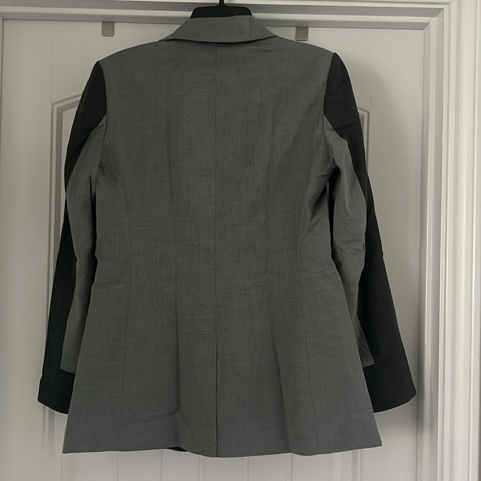 DKNY Two Tone Single Button Blazer in Gray, NWT, Size 8 $159
