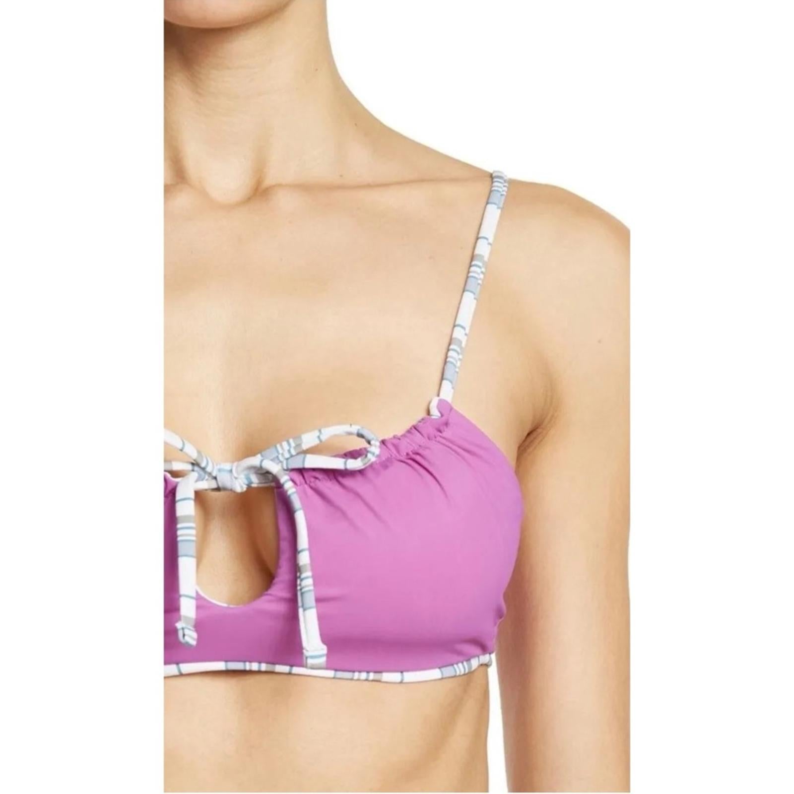 Maaji Skyline Samatha Reversible Keyhole Tie Bikini Top Size XL New w/Tag