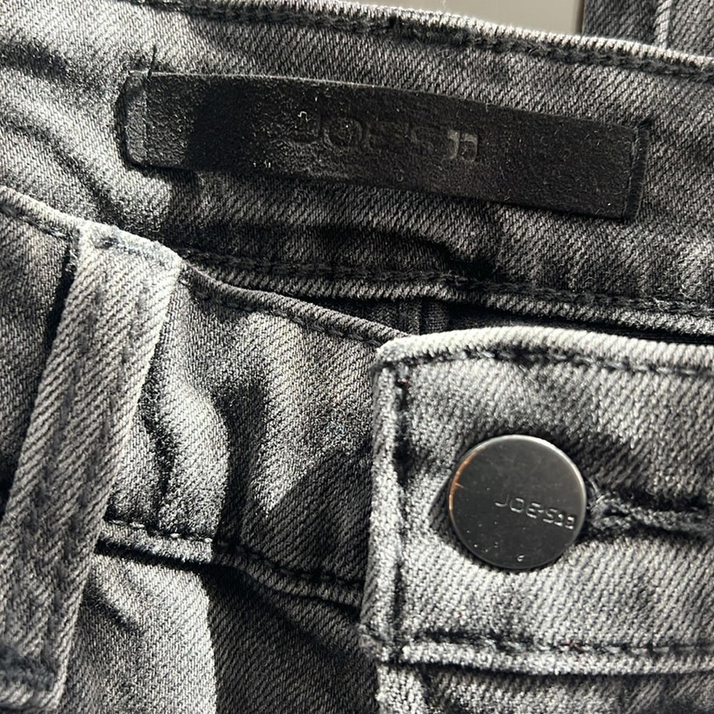 Joe’s The Lara Mid-Rise Cigarette Ankle Distressed Jeans in Black, NEW, Size 27