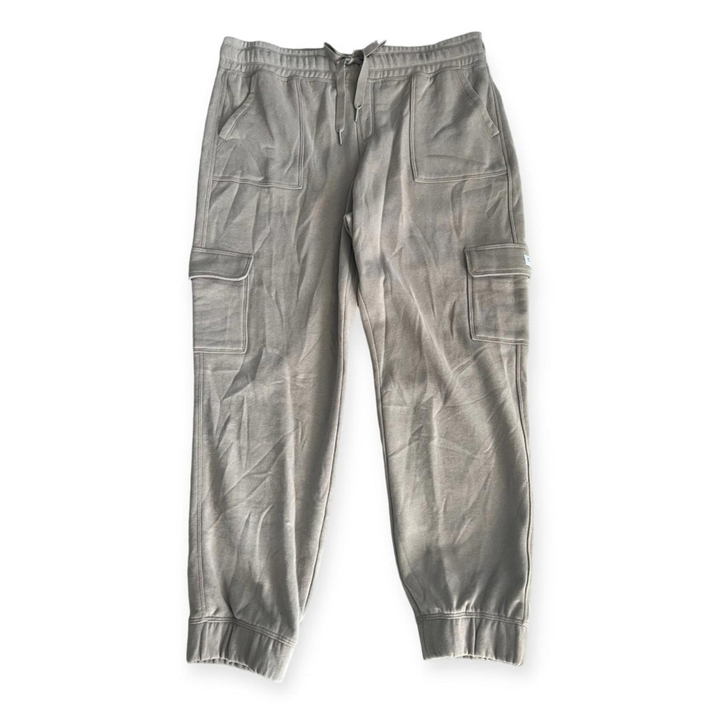 Calvin Klein Performance Grey Drawstring Cotton Blend Joggers, Size XL NWT