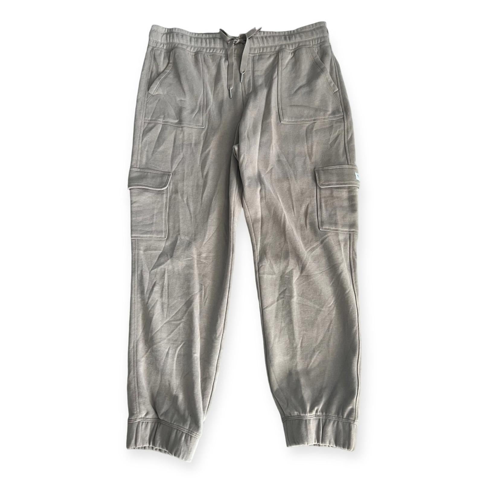 Calvin Klein Performance Grey Drawstring Cotton Blend Joggers, Size XL NWT