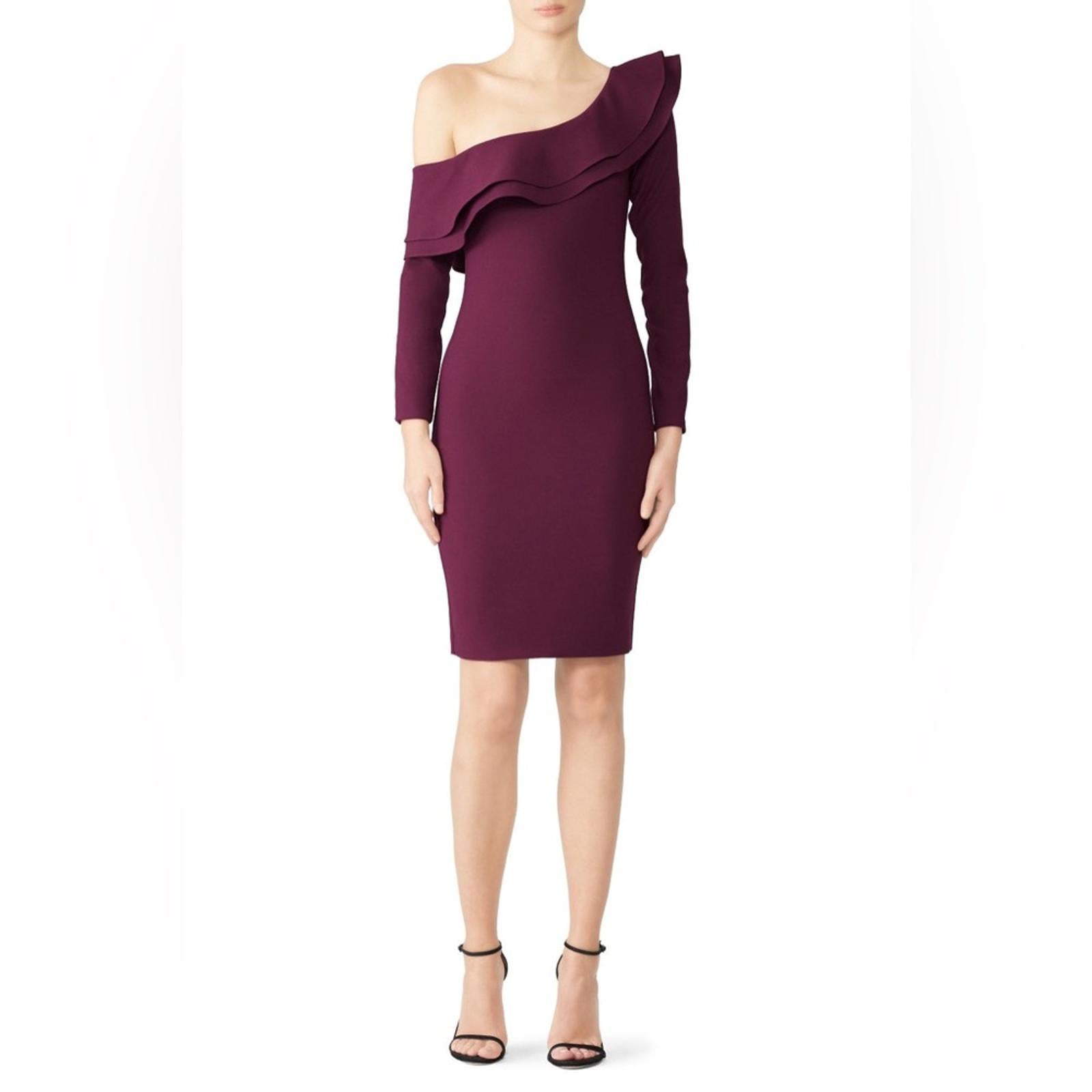 Likely Georgina Sheath Cocktail Dress in Plum, Size 6