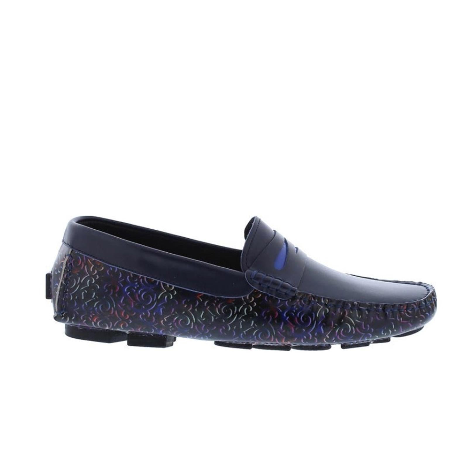 Robert Graham Loafers Bovina Slip-On Driver Shoes, Navy Men’s Size 10 New in Box