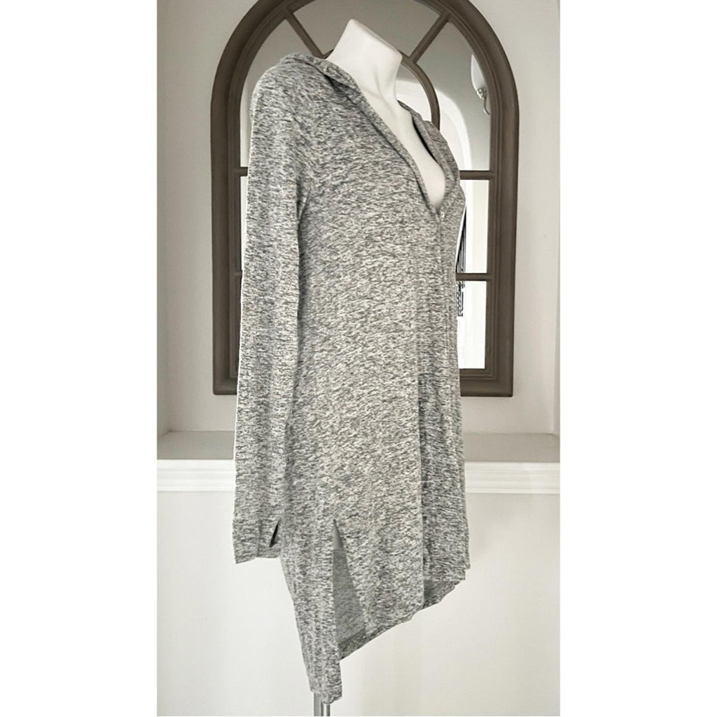 Athleta Harmony Wrap Hooded Cardigan Sweater in Heather Grey, Size XXS EXCELLENT