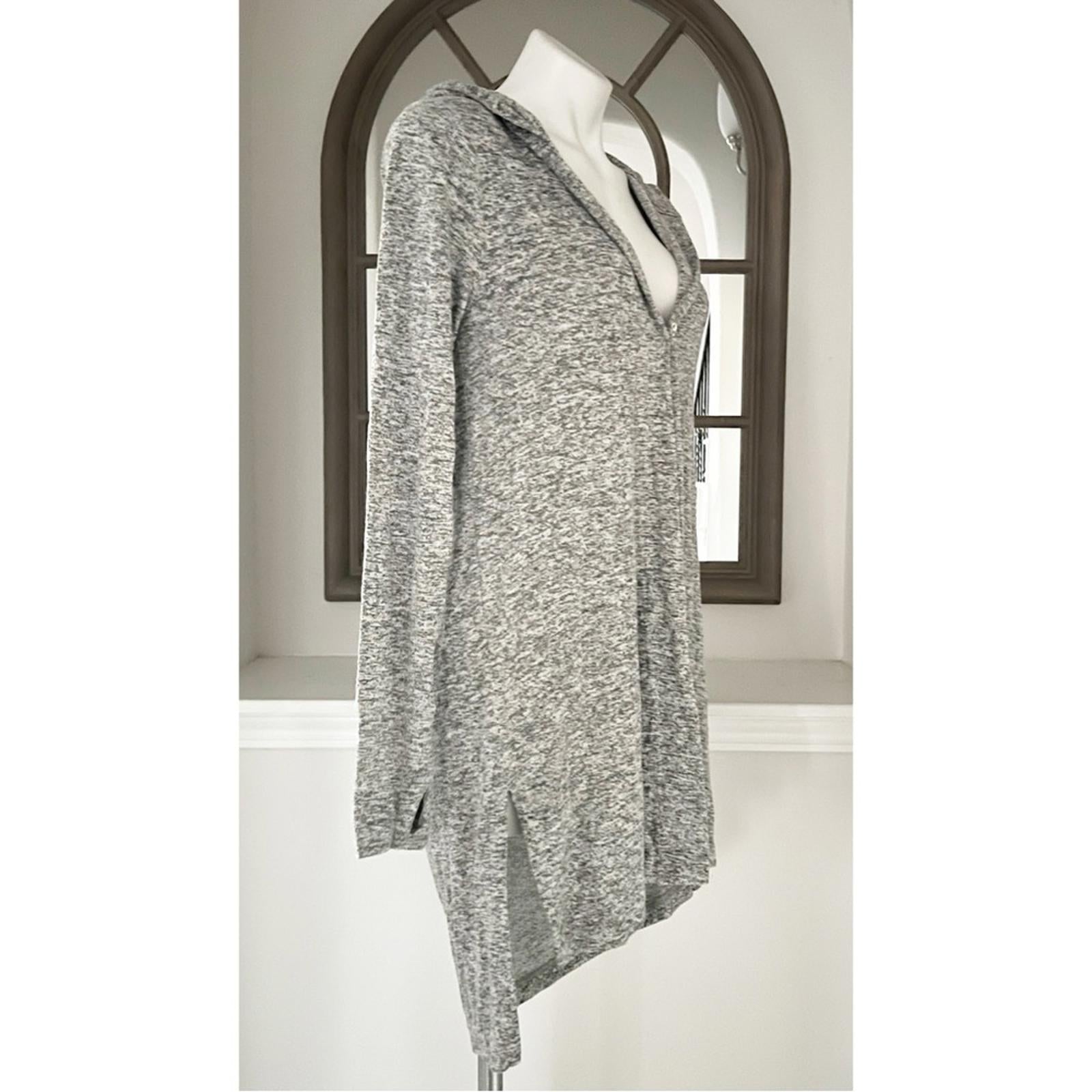Athleta Harmony Wrap Hooded Cardigan Sweater in Heather Grey, Size XXS EXCELLENT