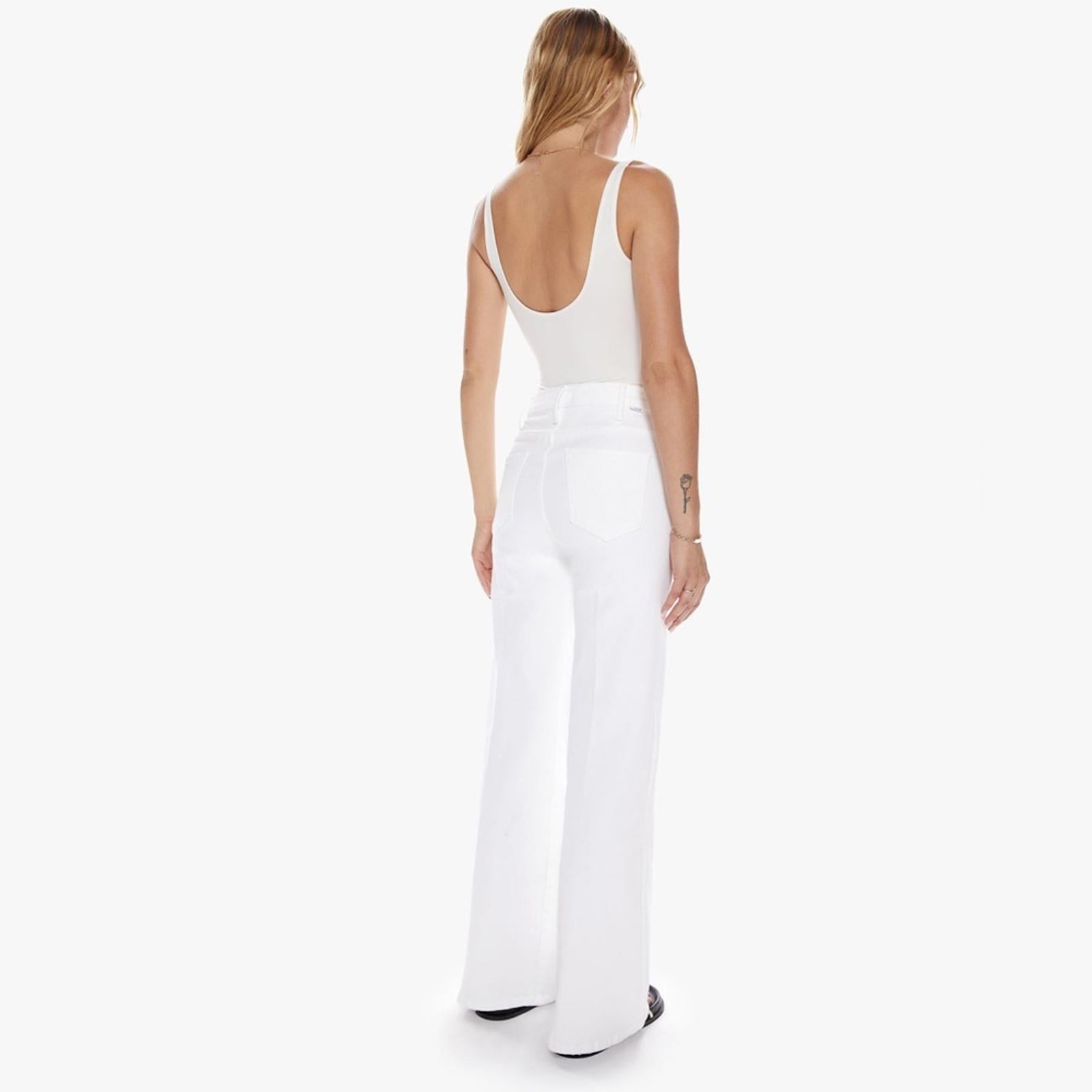MOTHER The Hustler Roller Skimp White Jeans, Size 27 New w/Tag SOLD OUT