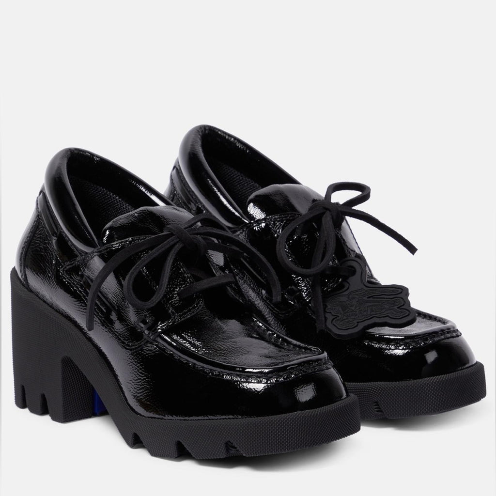 Burberry Leather Stride Loafers in Black, Size 37.5 NEW in Box w/DustBag $1150