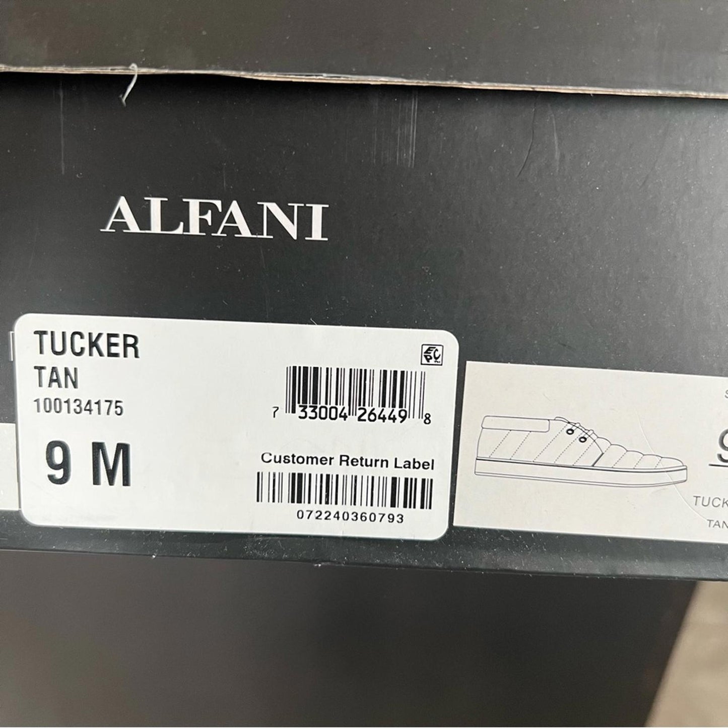 Alfani Tucker Quilted Lace-Up Chukka Boot, Men’s Size 9M New in Box