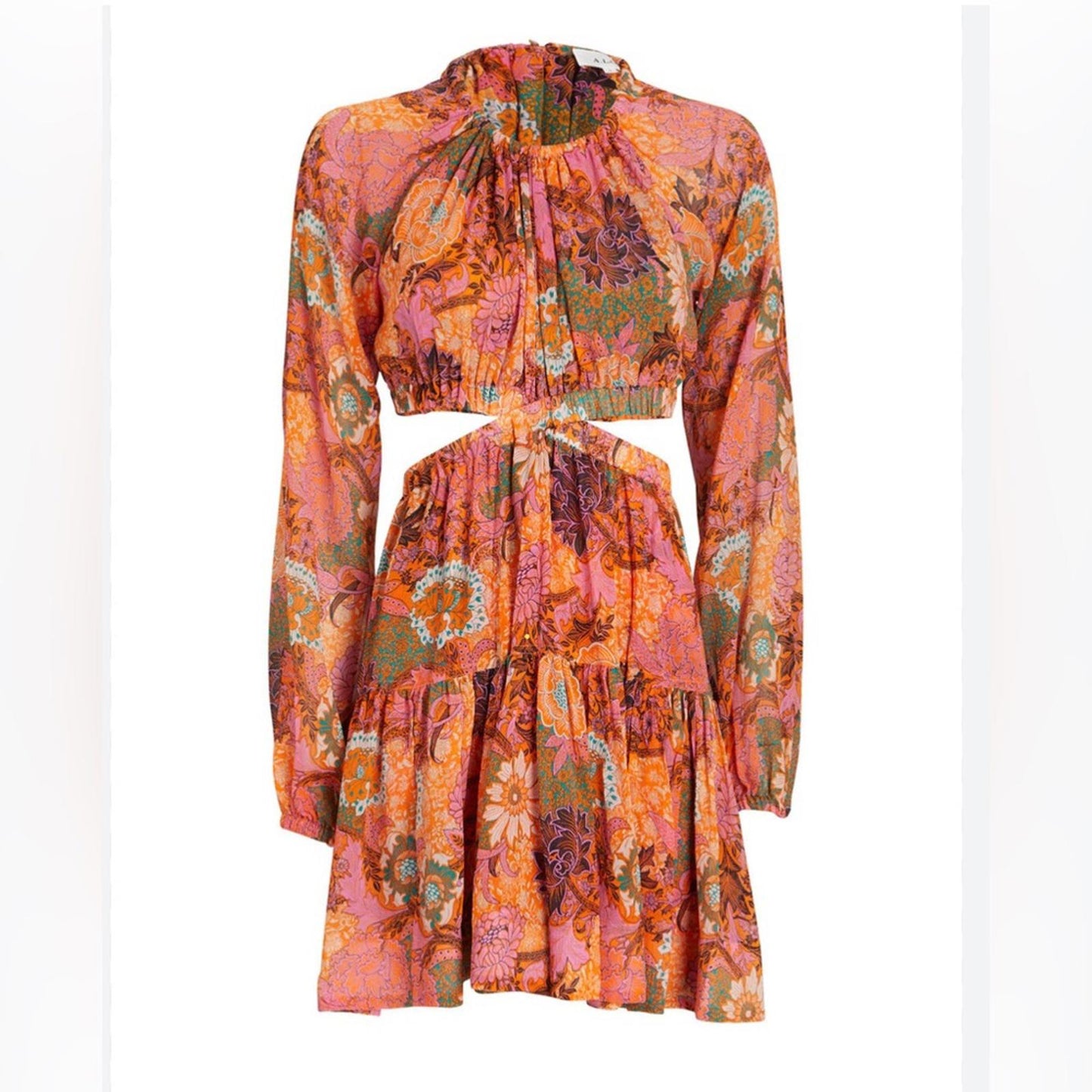 A.L.C. Izzy Silk Fit &Flare Cutout Dress, Size 4 New w/Tag Retail $695 SOLD OUT!