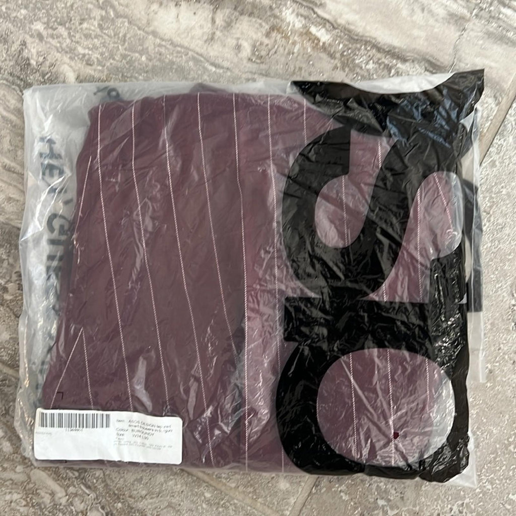 ASOS Tapered Smart Pants, Burgundy Pin Stripe, Size W34 L30 New w/Tag SOLD OUT