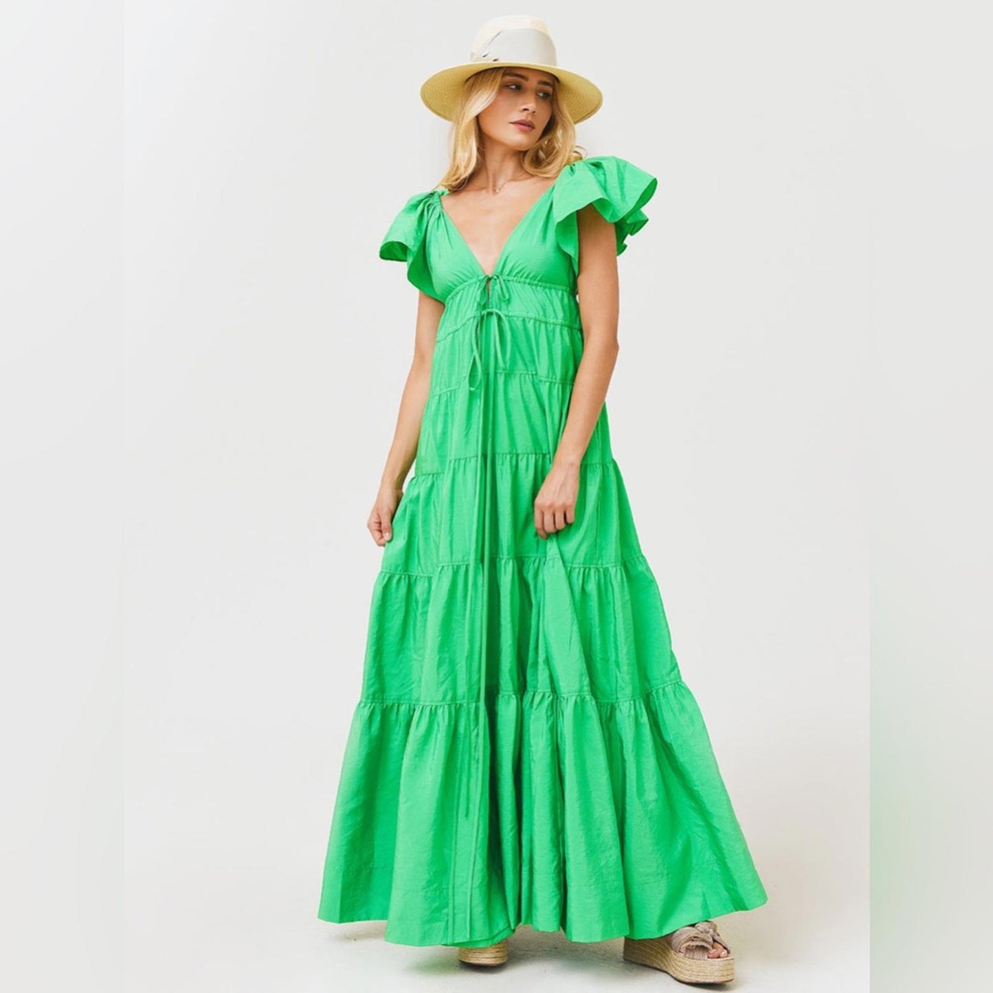 A.L.C. Luca Ruffled Sleeve Tiered Dress, Size 4 New w/Tag Retail $695 SOLD OUT!