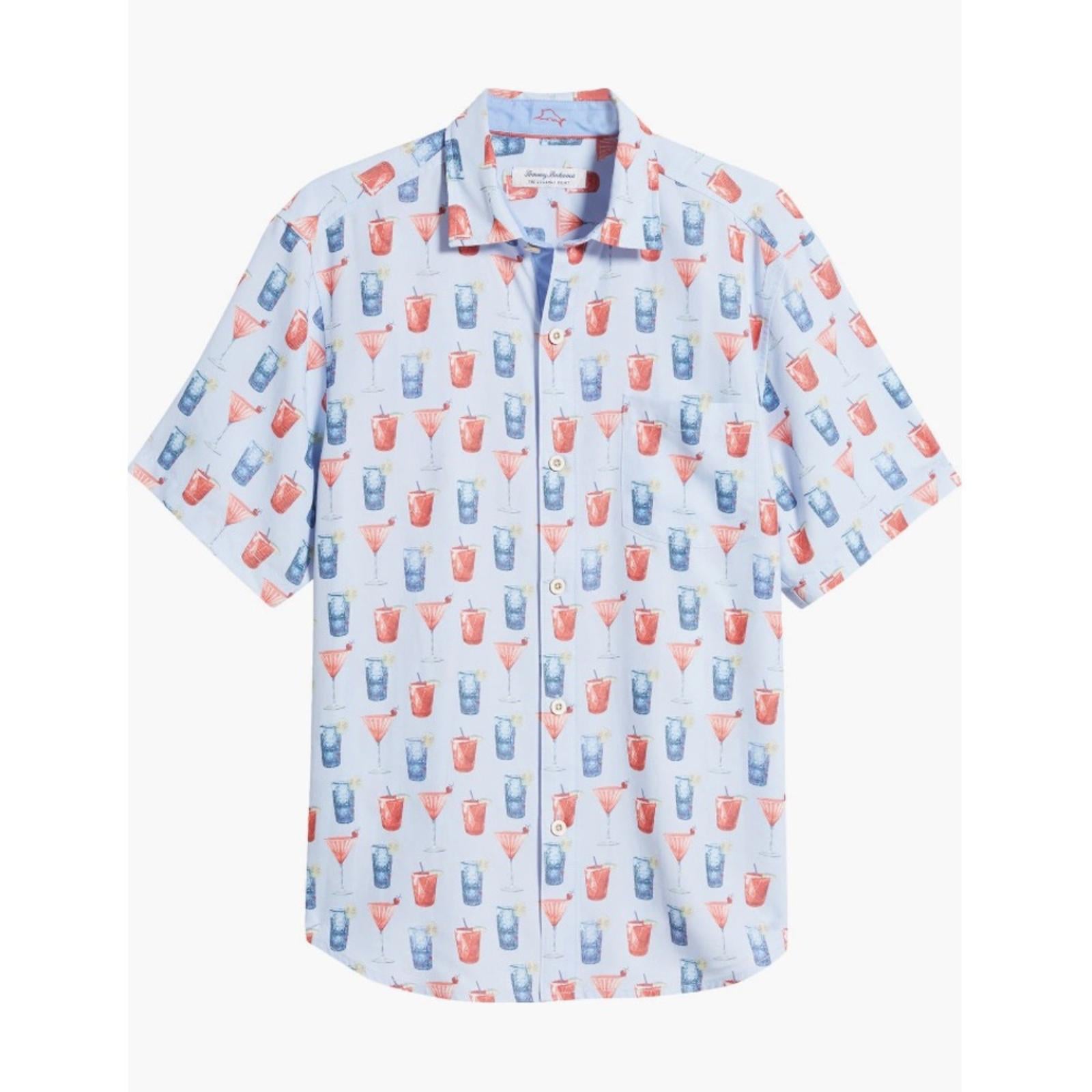 Tommy Bahama Coconut Point Island Zone Short Sleeve Button-Up Shirt NWT Size XL