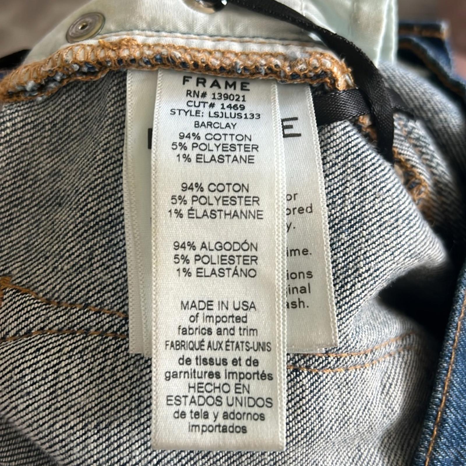 FRAME Le Skinny de Jeanne Jeans with Side Lace-Up Detail Jeans in Blue, Size 24