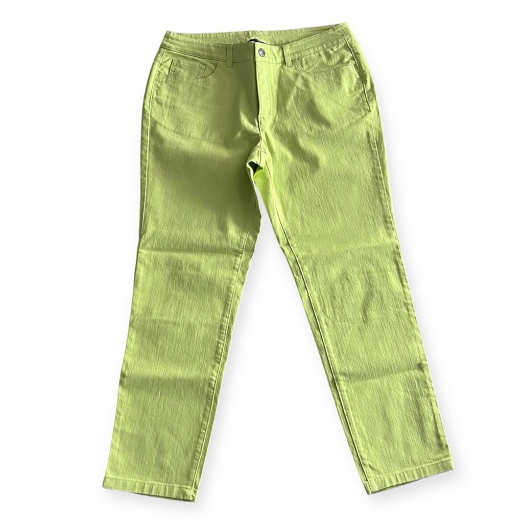 Christopher & Banks Signature Slimming Pants, Green Size 10, Retail ~$69