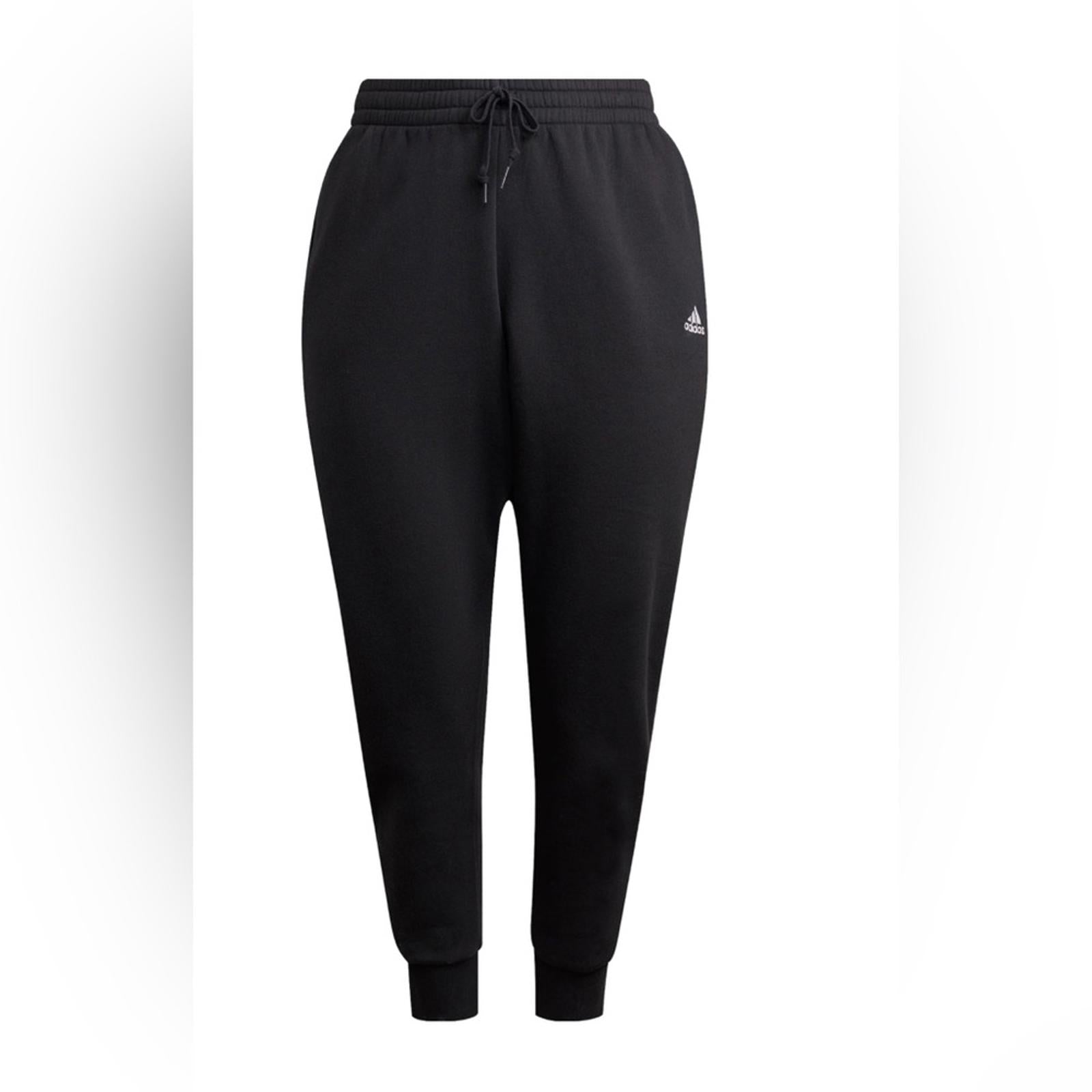 Adidas Essentials 3-Stripes Fleece Joggers Black, Plus Size 3X New w/Tag