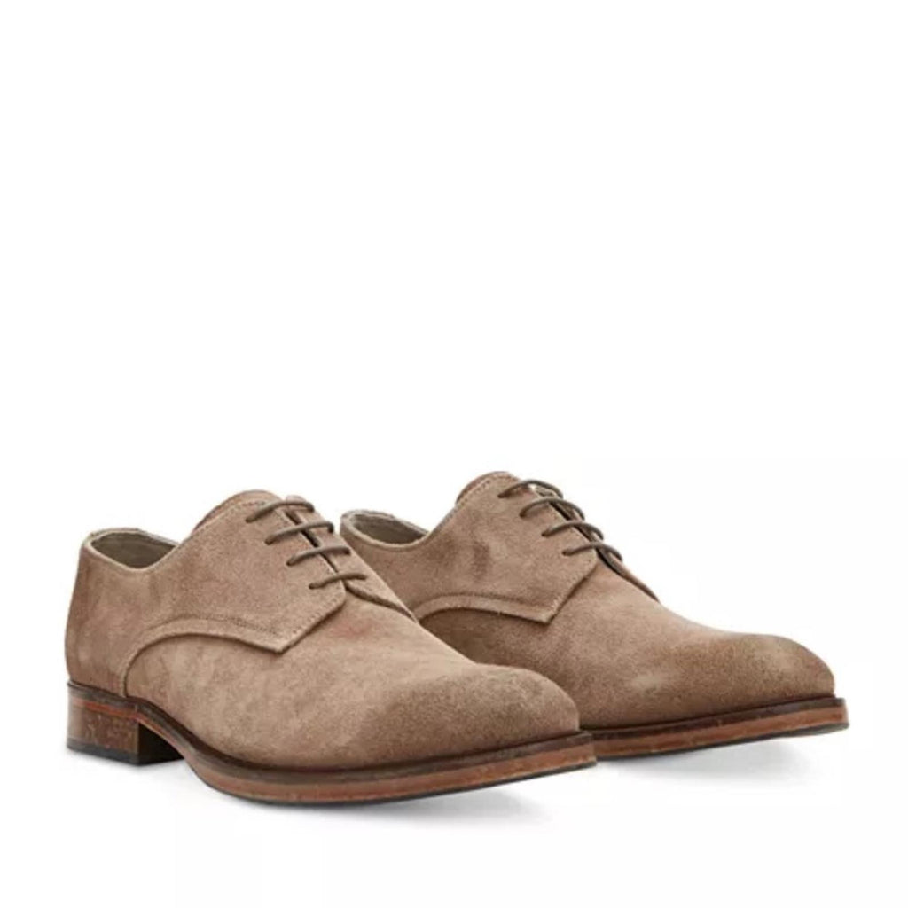 ALLSAINTS Apollo Lace Up Derby Dress Shoes in Dark Taupe, Size EU41 US8 NWT $300