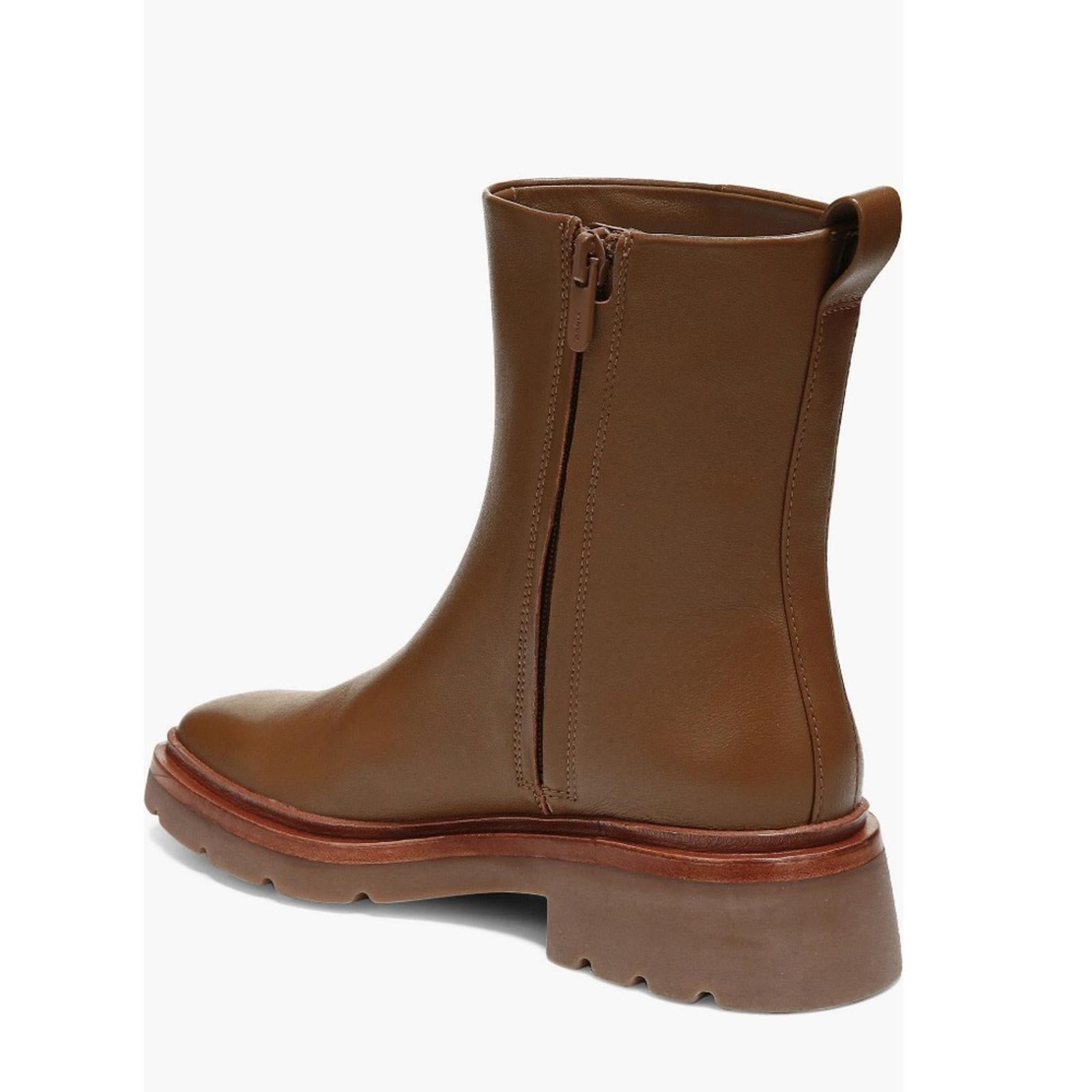 VINCE Remi Booties in Dark Taupe, Water Repellent Size 8.5 New w/o Box