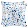 2 SKY Gracie Euro Shams in White & Blue, New in Box $160