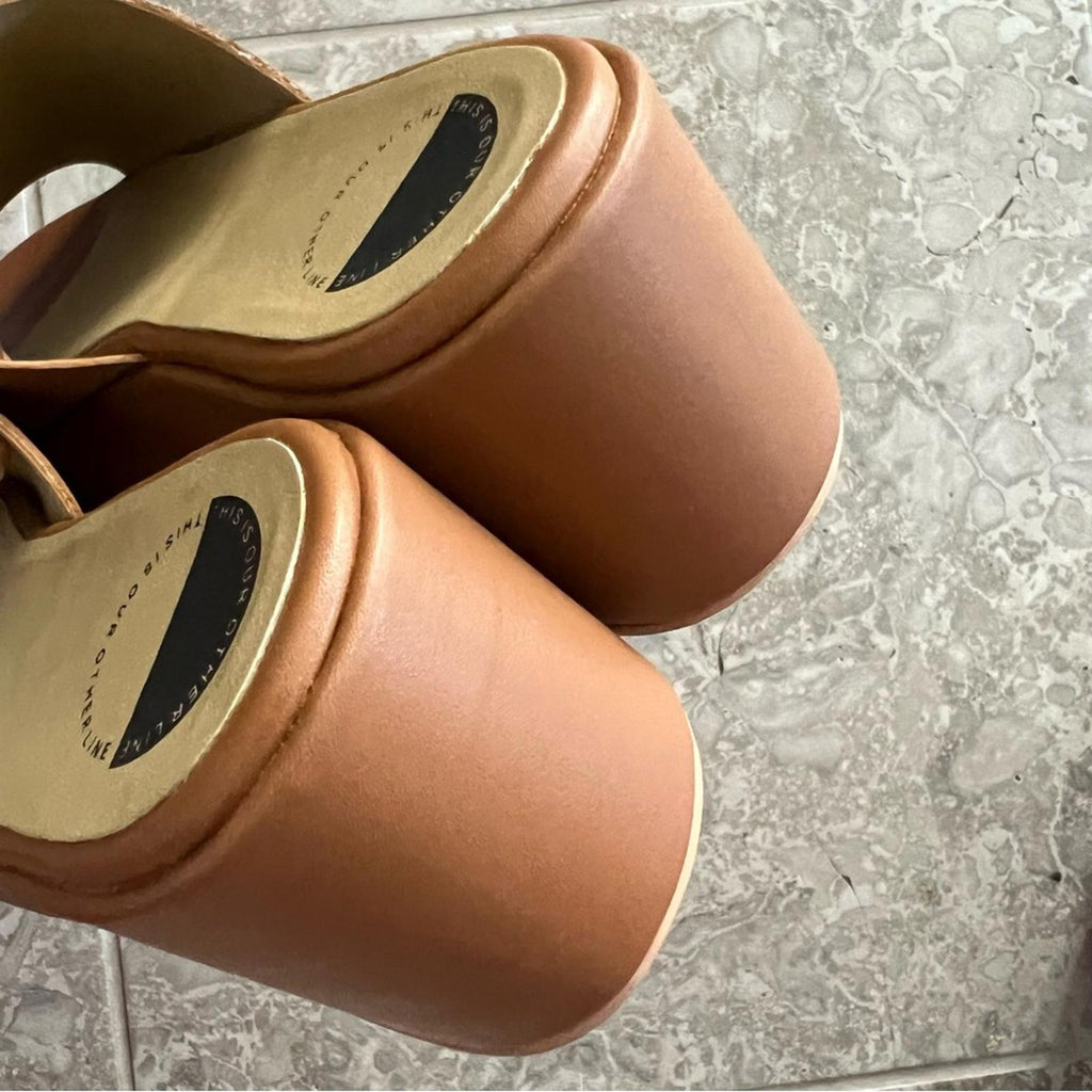 Twelve Noon Platform Sandals in Cognac, Size EU 38, EU 41 New in Box