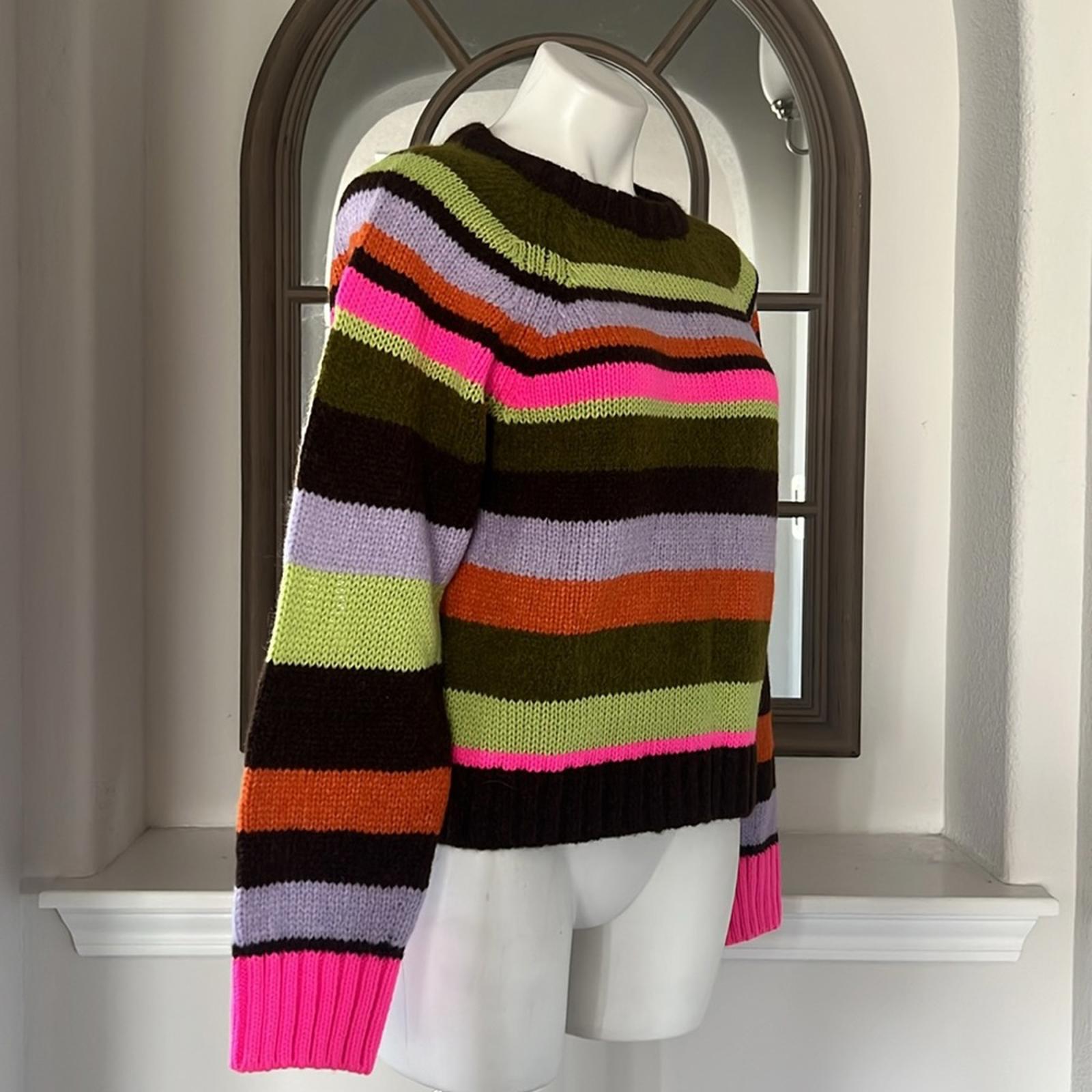 Velvet by Graham & Spencer Striped Sweater Size S, New w/Tag $288