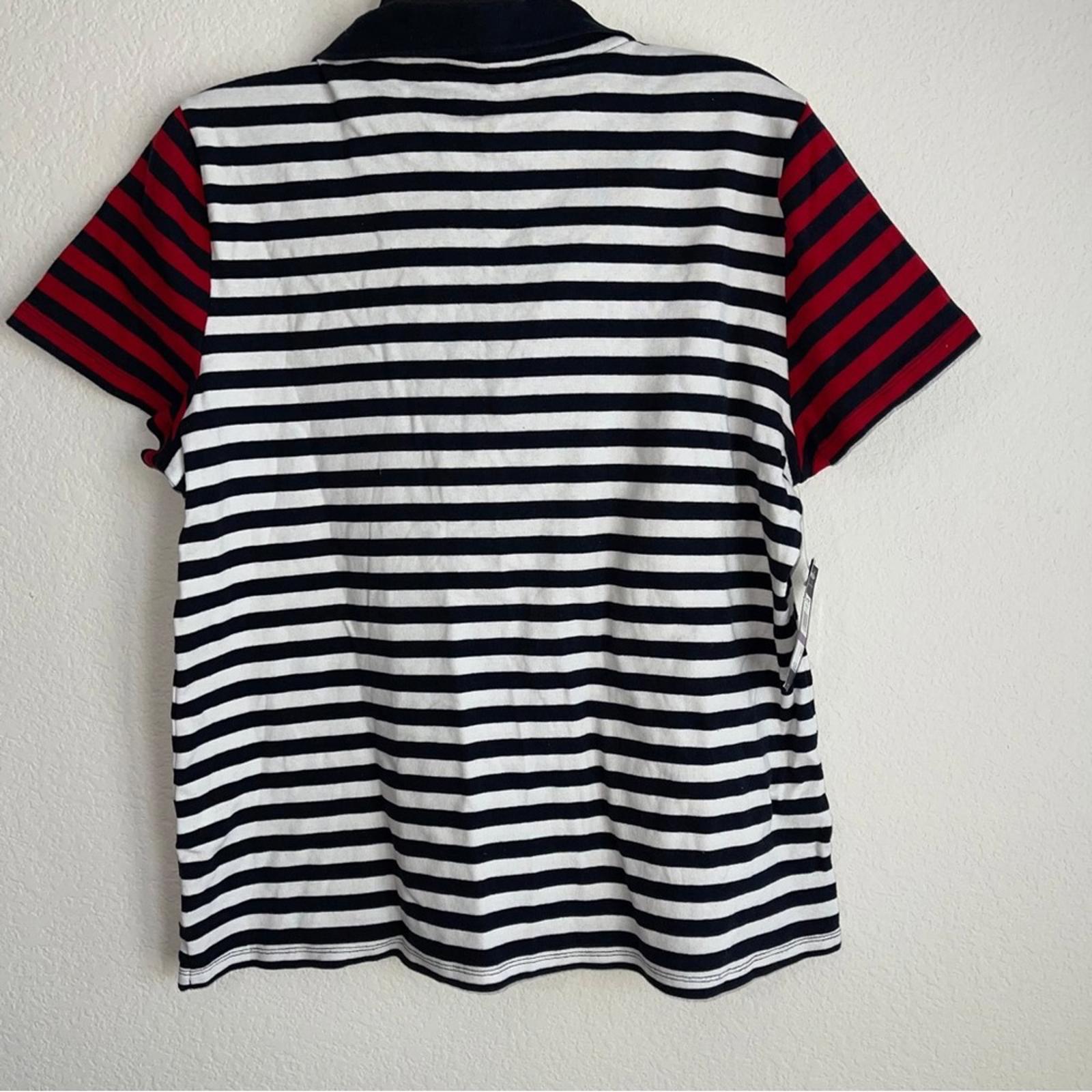 Tommy Hilfiger Colorblocked Striped Johnny Collar Polo Shirt Size XXL NWT