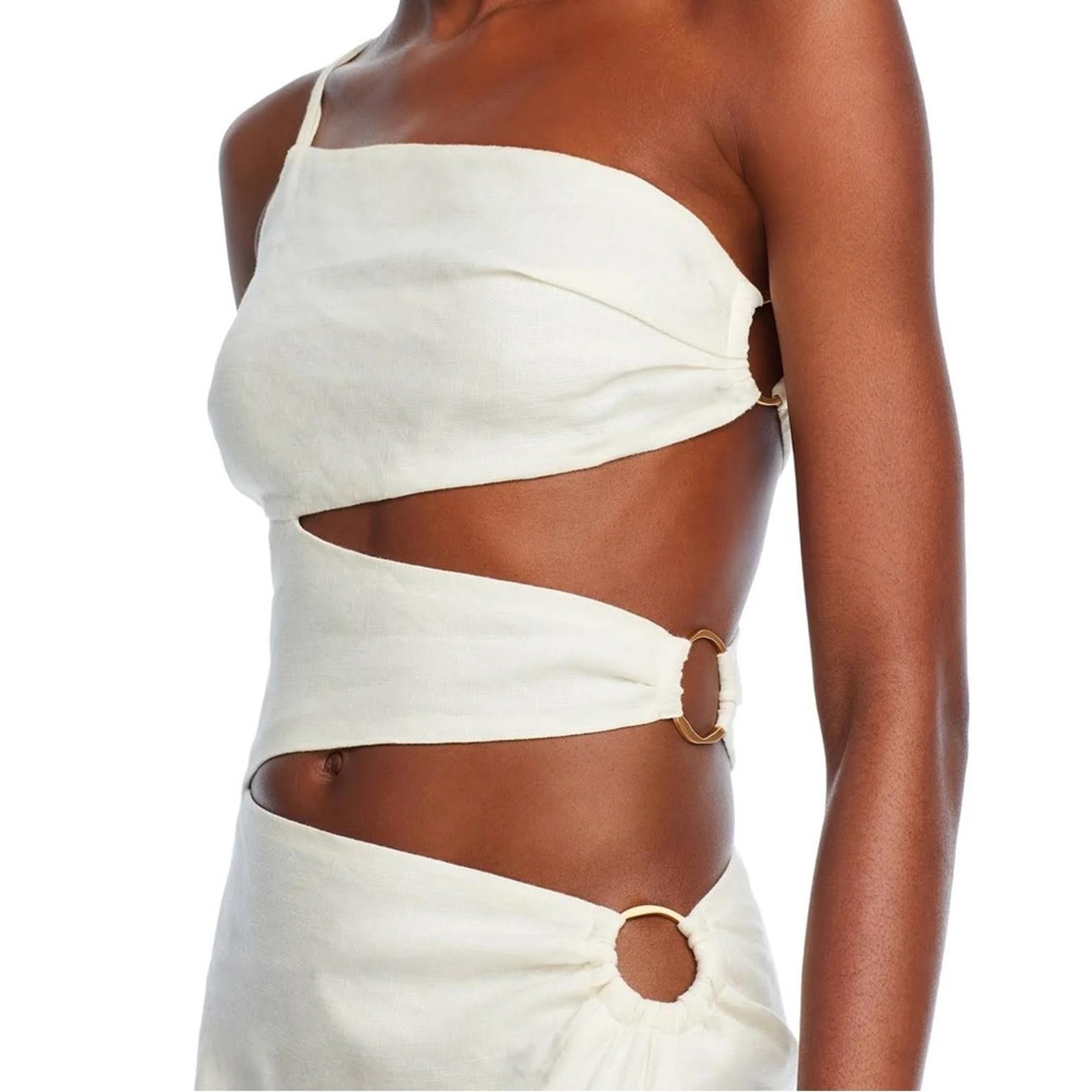 Cult Gaia x Revolve Terese Gown in Cream, NWT, Size 8
