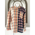 New Look Plaid Button Front Shirt, Size 2X New w/Tag