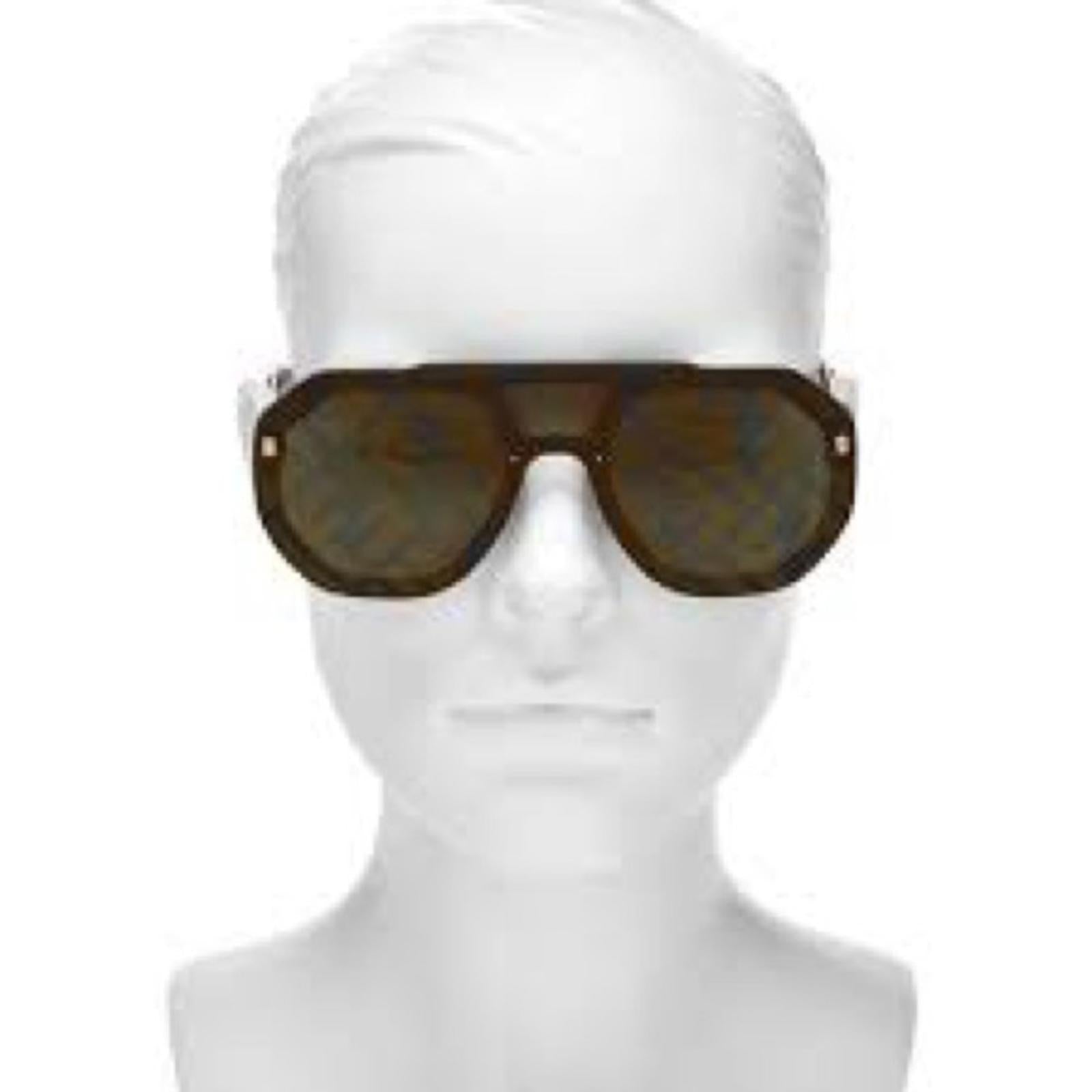 NWT FENDI FF Evolution Mask Sunglasses with Case 142mm, New w/Tag Full Inclusion