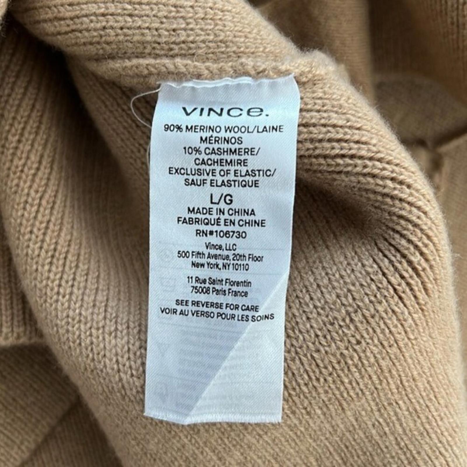 Vince Double-Breasted Wool-Cashmere Blazer Size L, NEW Retail $725 Sold Out