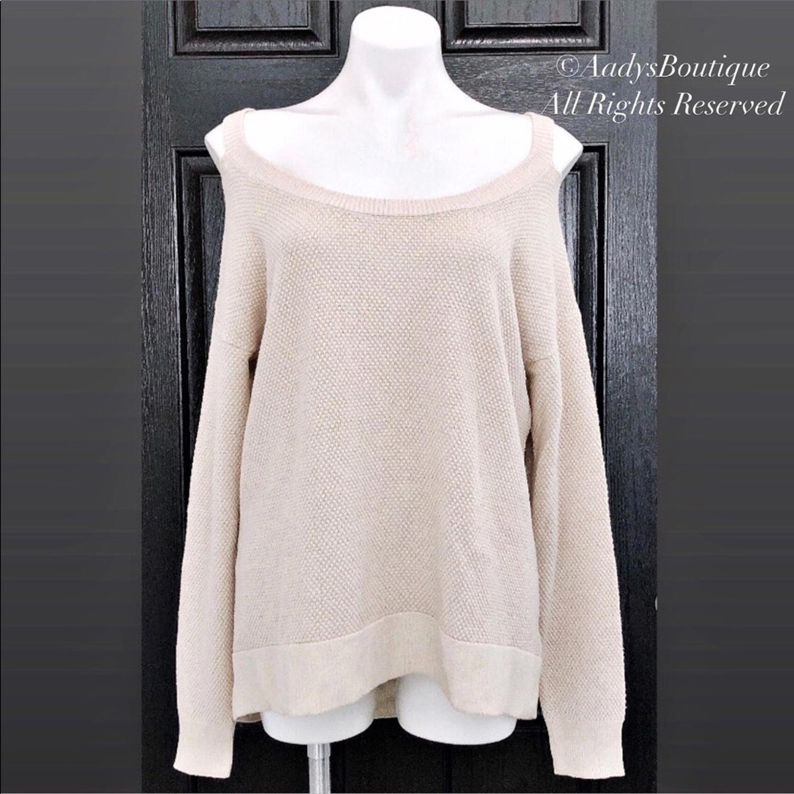 Michael Kors Waffle Knit Sweater, Knit Cut-Out Pullover Size L
