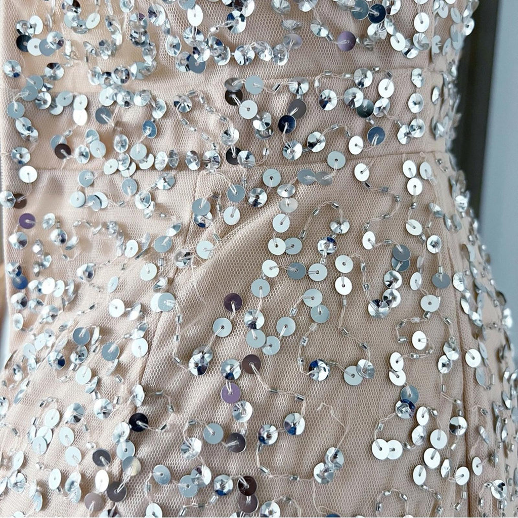 Mac Duggal Cocktail Dress, Light Peach Size 2 Style New w/Tag Retail $398