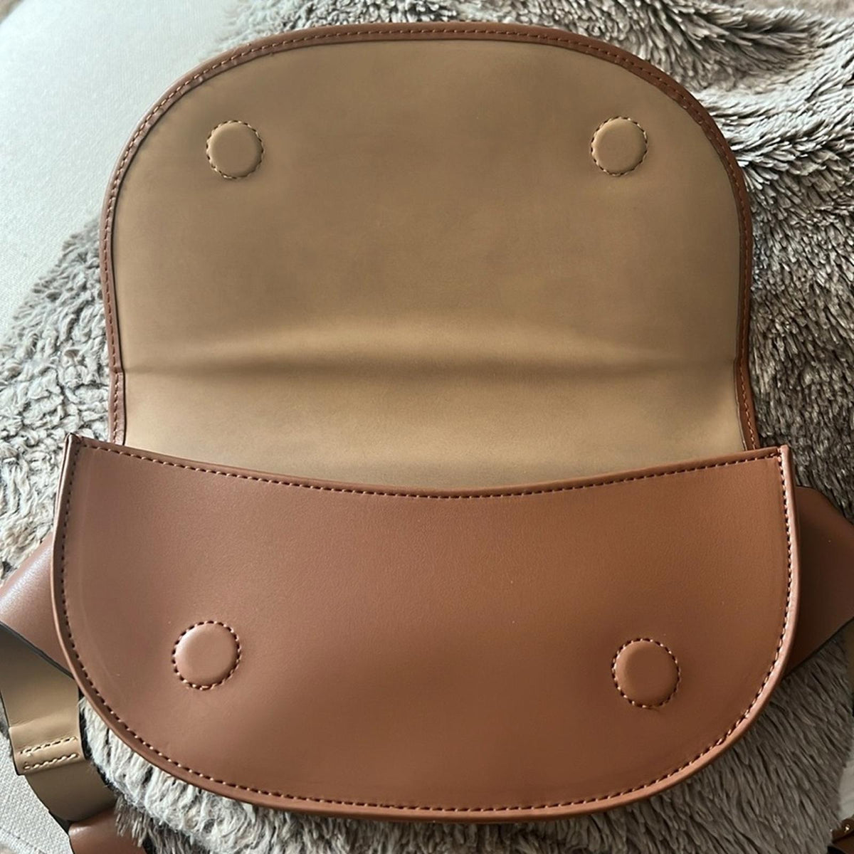 NWT Michael Kors Genuine Leather Fanny Pack Belt Bag, Brown Size S/M New w/Tag