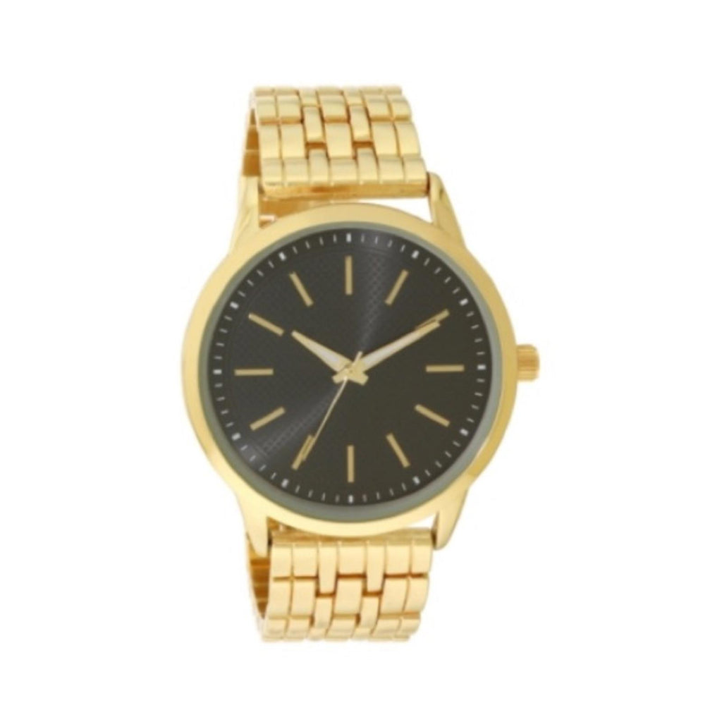 INC Men's Gold-Tone Bracelet Watch 45mm, NEW in Box