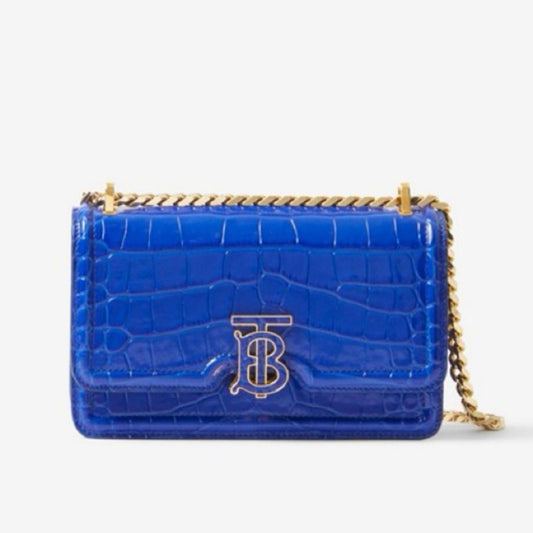NEW Knight Crocodile-Effect Leather Mini TB Bag w/Chain Strap, +Dust Bag $2,490