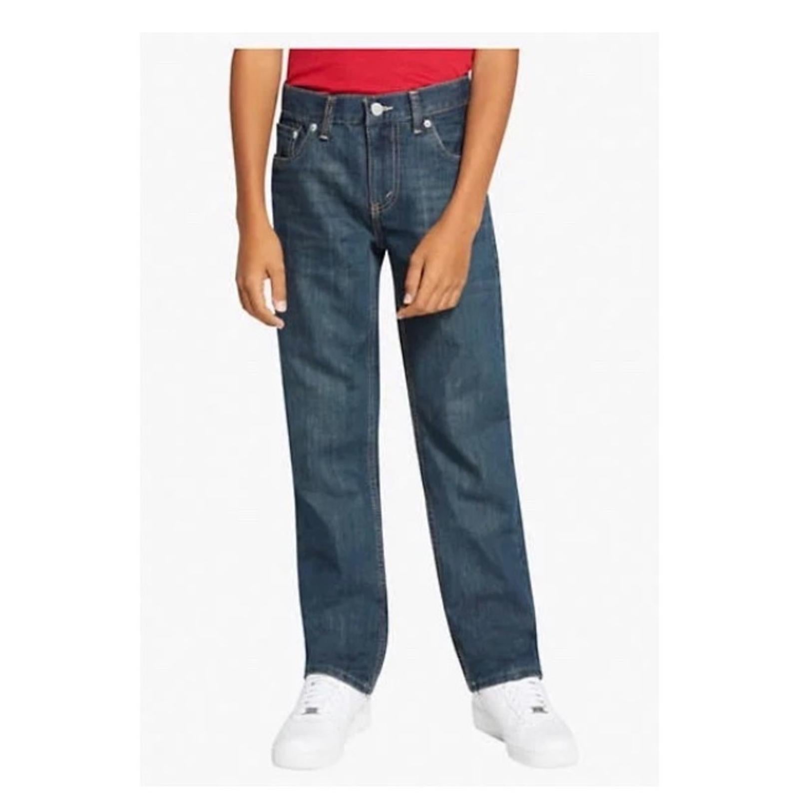 Levi’s 505 Jeans Husky Regular Fit Straight Leg in Blue Denim Size W33 X L28 NWT