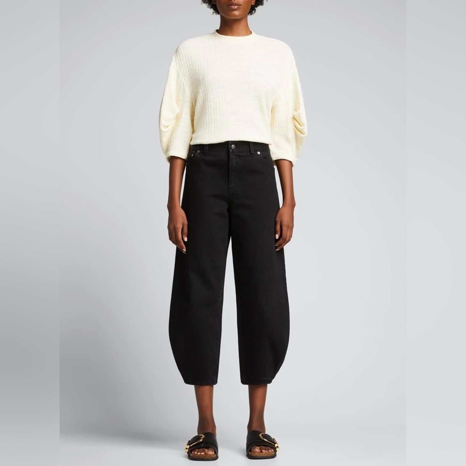 TIBI Handspun Knit Pleat Sleeve Top in Cream, Size 10 New w/Tag $395 - SOLD OUT!