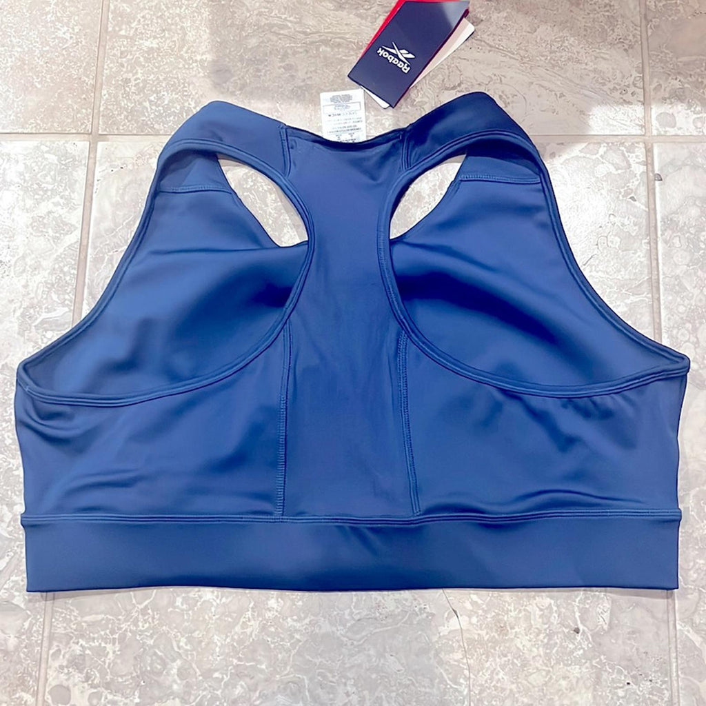 NWT Reebok Training Plus Essentials High-Support Sports Bra, Blue Size 3X