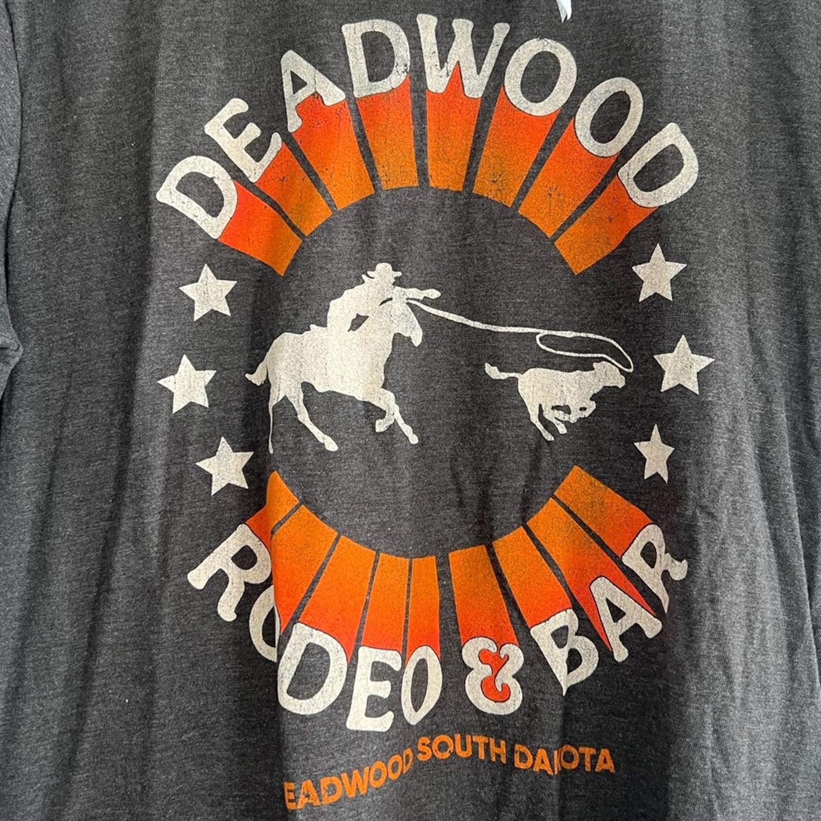 NEW Kid Dangerous Deadwood Cotton Blend Graphic Tee, Charcoal Size M New w/Tag