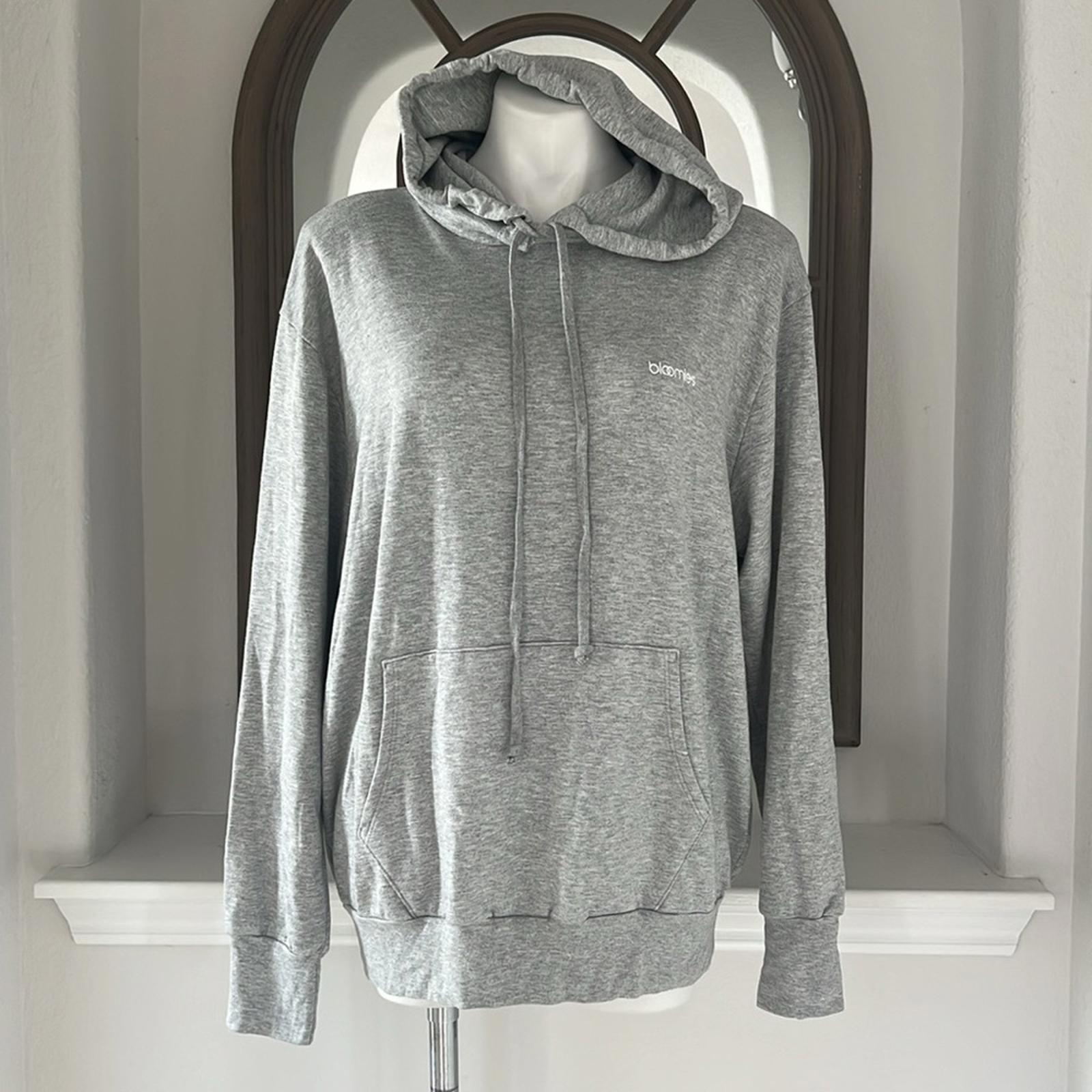 Bloomie's Unisex Rainbow Logo Hoodie in Heather Grey, Size M New w/Tag