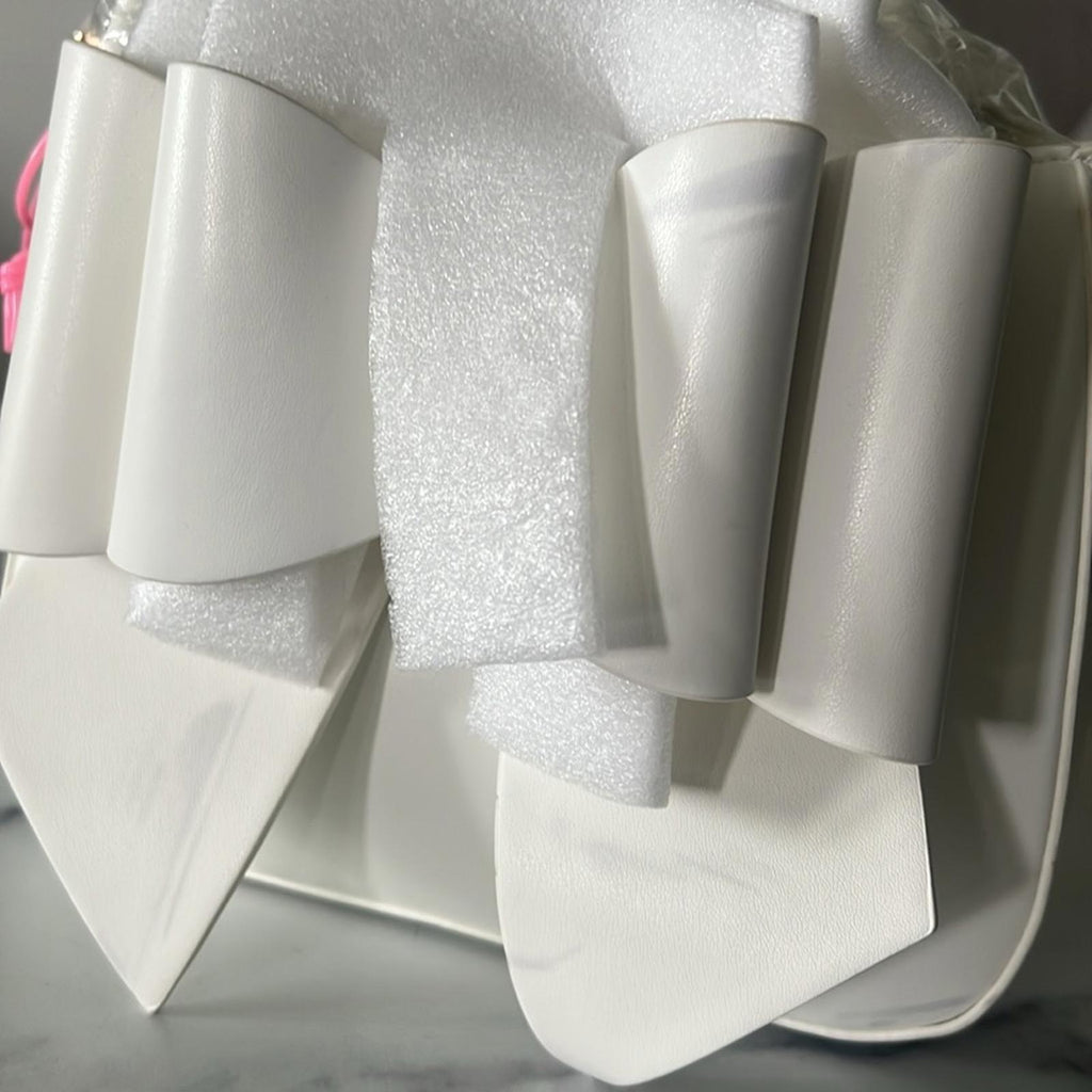 Like Dreams Madeline Bow Small Crossbody Bag in Cream White, NWT