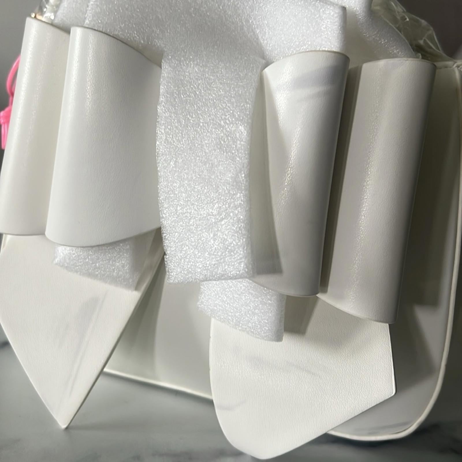 Like Dreams Madeline Bow Small Crossbody Bag in Cream White, NWT