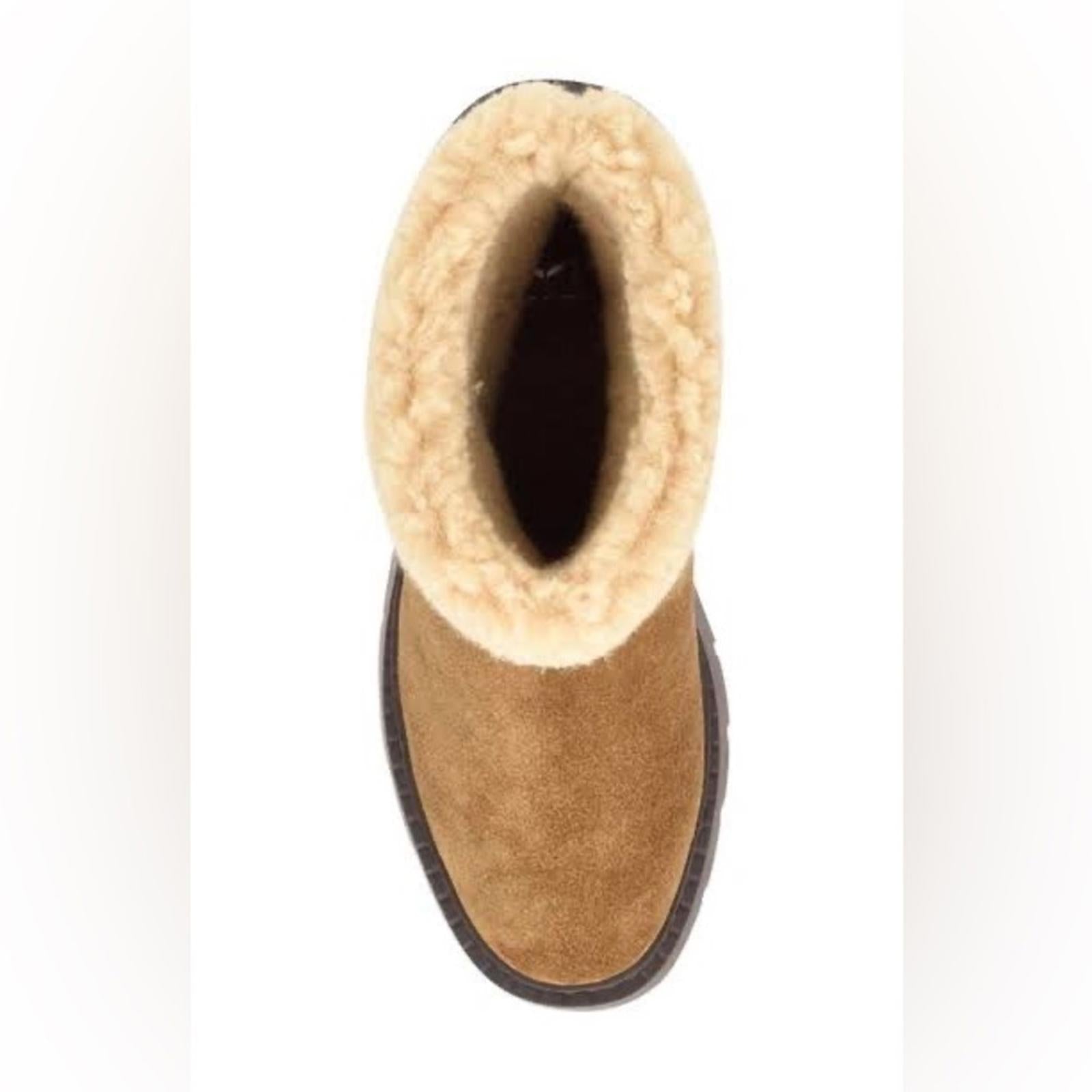 NEW Marc Fisher Lugsole Boots in Medium Natural Brown, Size 9 New in Box