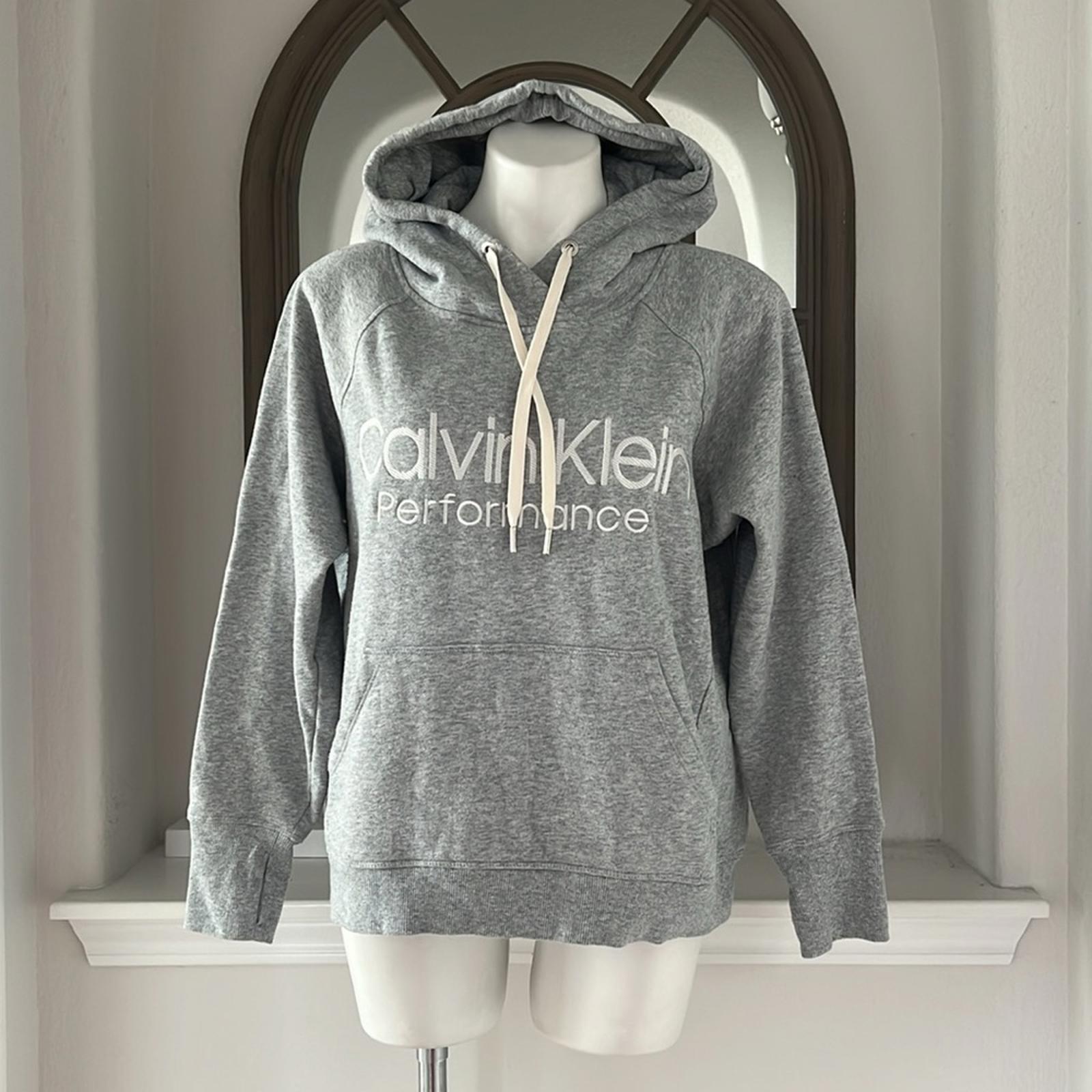 Calvin Klein Performance Hoodie in Heather Grey, Size L